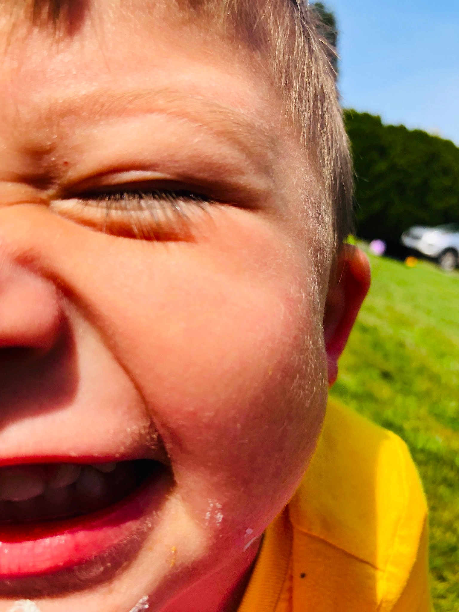 Kolbee James joined the competition — help win amazing prizes! cheek, chin, close_up, ear, eye, eyebrow, face, facial_expression, forehead, happy, head, laugh, lip, mouth, nose, organ, skin, smile, tooth, wrinkle