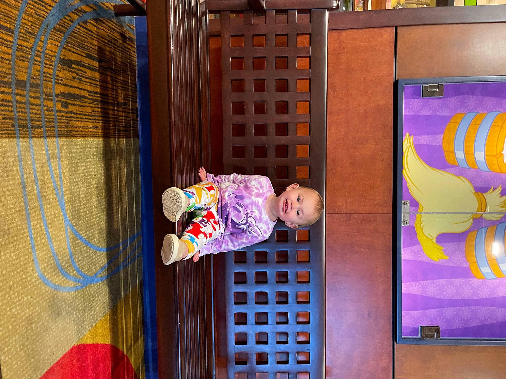 Everley joined the competition — help win amazing prizes! art, baby, building, child, door, facade, flooring, fun, house, joy, leisure, magenta, person, product, purple, room, textile, toddler, tree, visual_arts