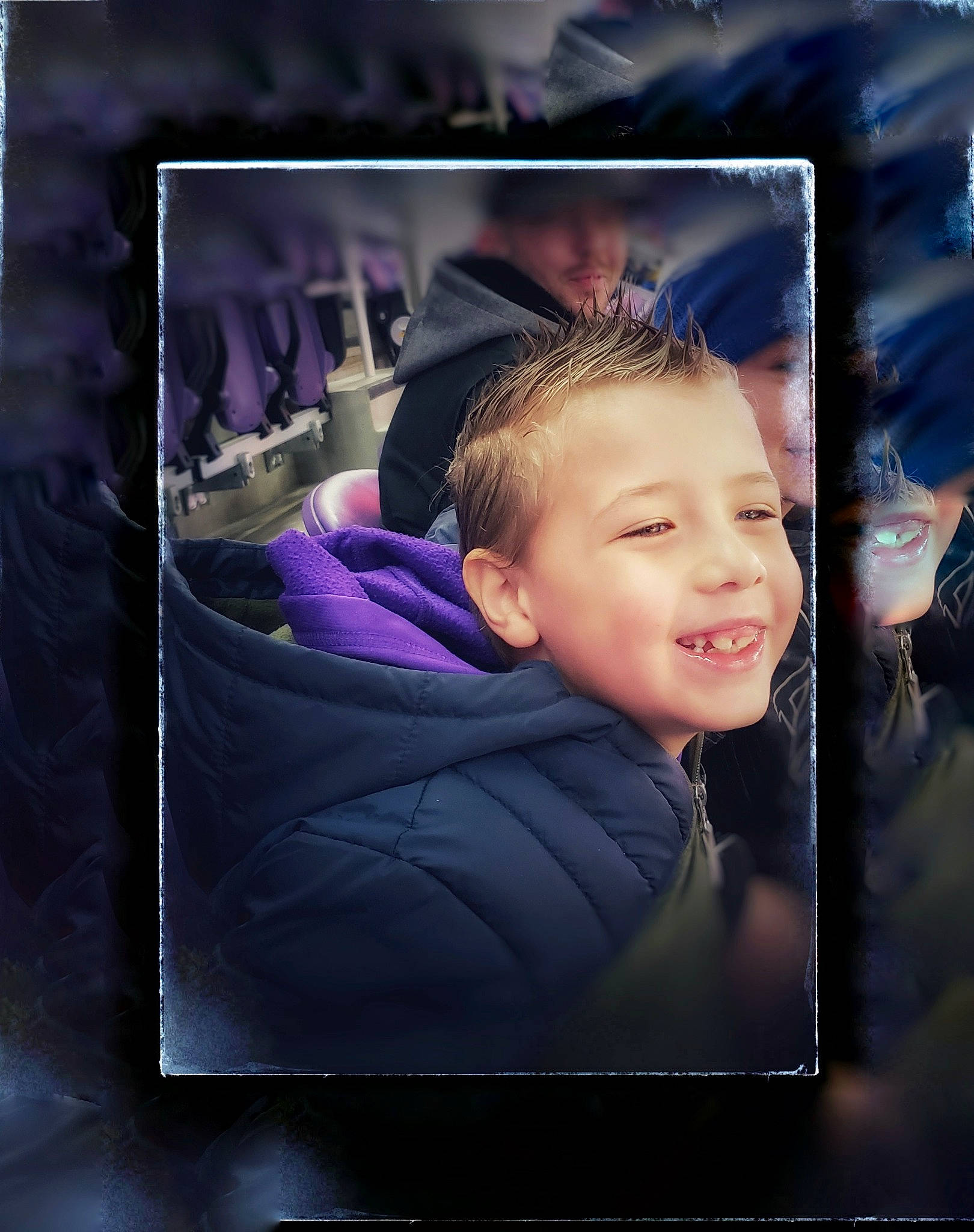 Caleb joined the competition — help win amazing prizes! art, cheek, child, collage, flash_photography, joy, person, photograph, photography, photomontage, portrait, portrait_photography, purple, sky, smile, snapshot, toddler