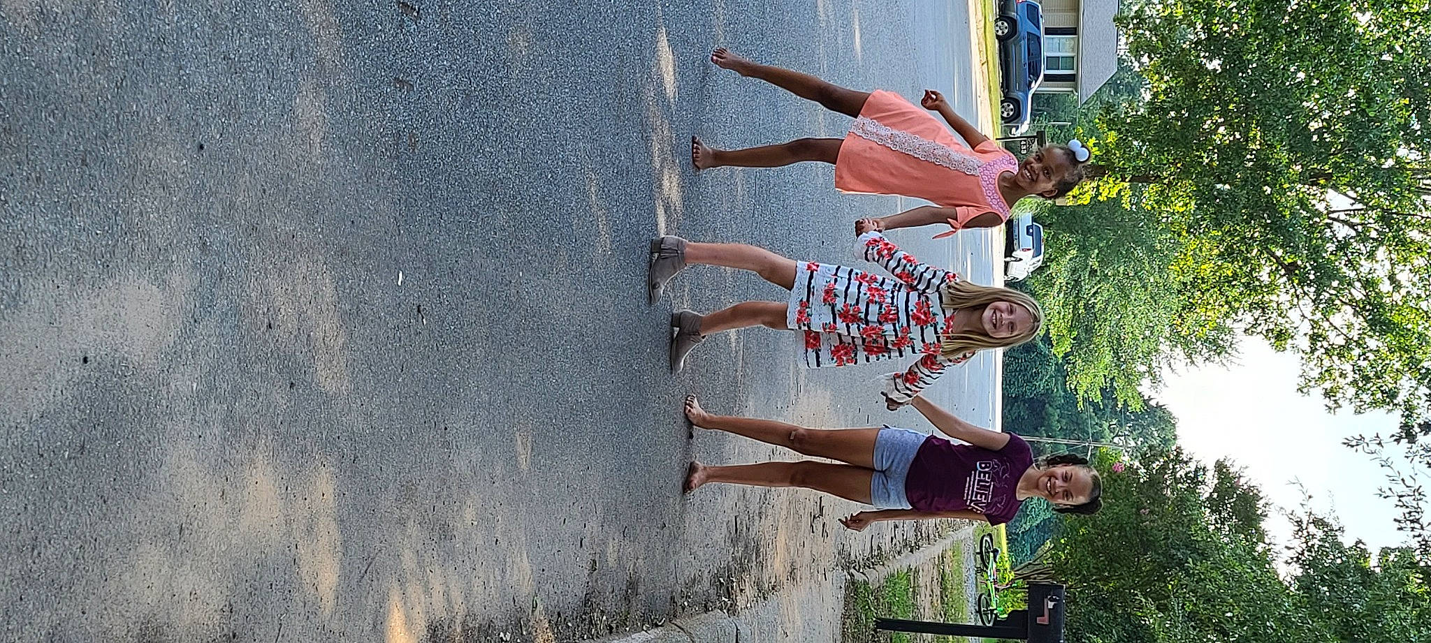 Kinleigh is registered to the contest to win money with this photo: arm, fun, hand, joy, leg, person, tree, wall