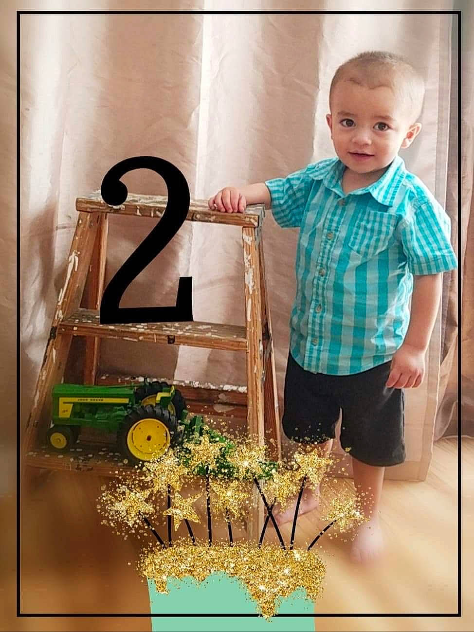 Amaziah is registered to the contest to win money with this photo: child, person, plant