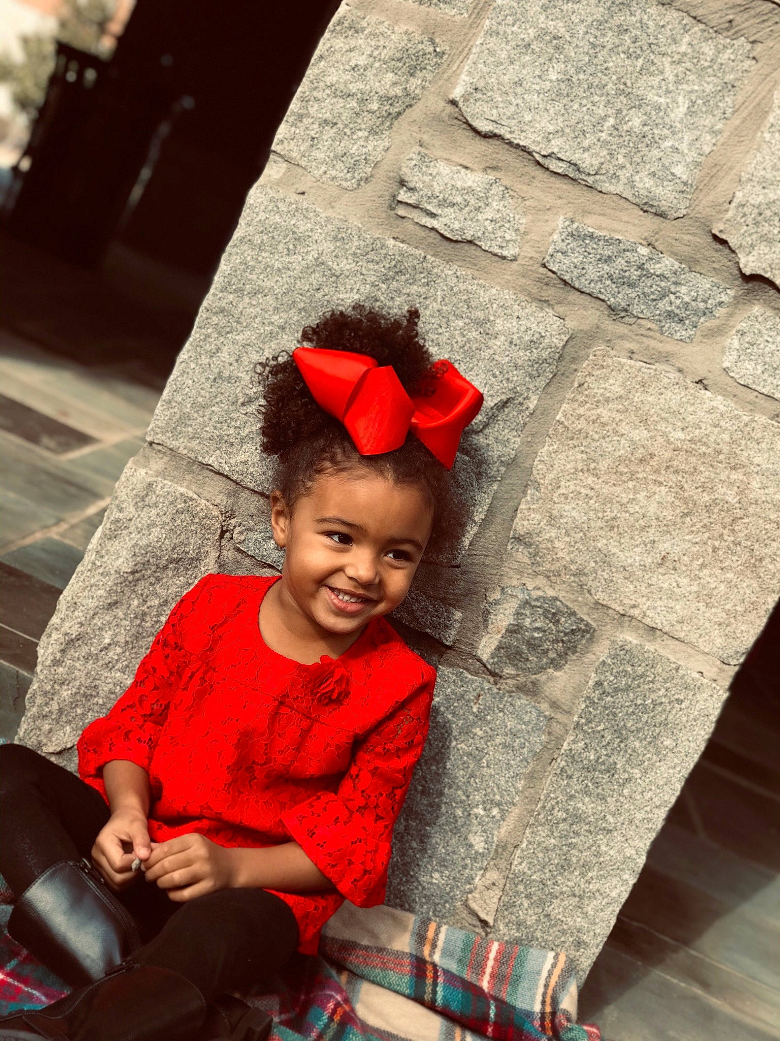 Addilyn joined the competition — help win amazing prizes! child, child_model, facial_expression, happy, headgear, joy, people, person, photography, plant, red, sitting, skin, smile, toddler, tree, vacation