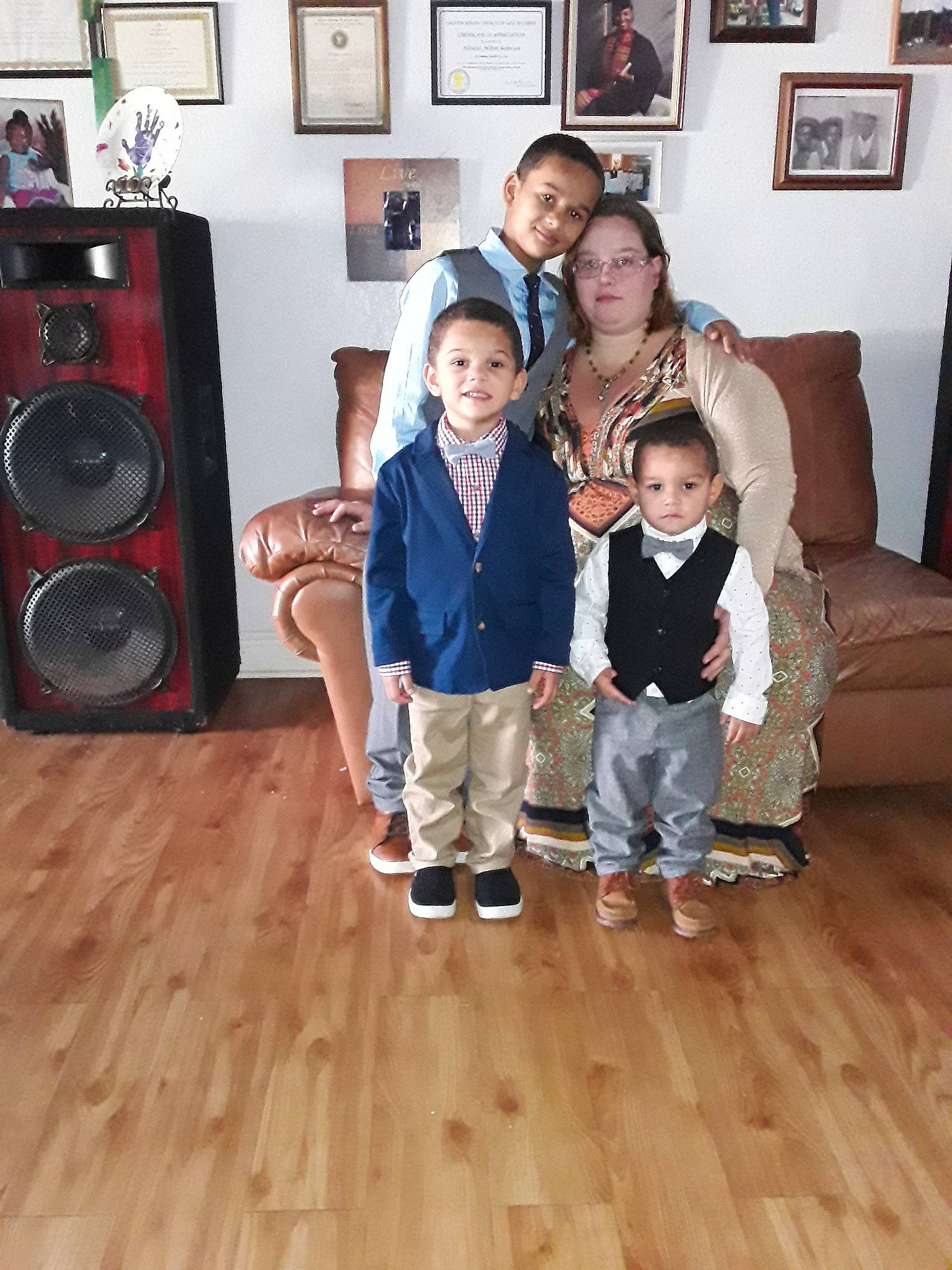 Malaki joined the competition — help win amazing prizes! audio_equipment, electronic_device, electronics, floor, flooring, hardwood, joy, laminate_flooring, loudspeaker, person, room, stereophonic_sound, technology, wood, wood_flooring