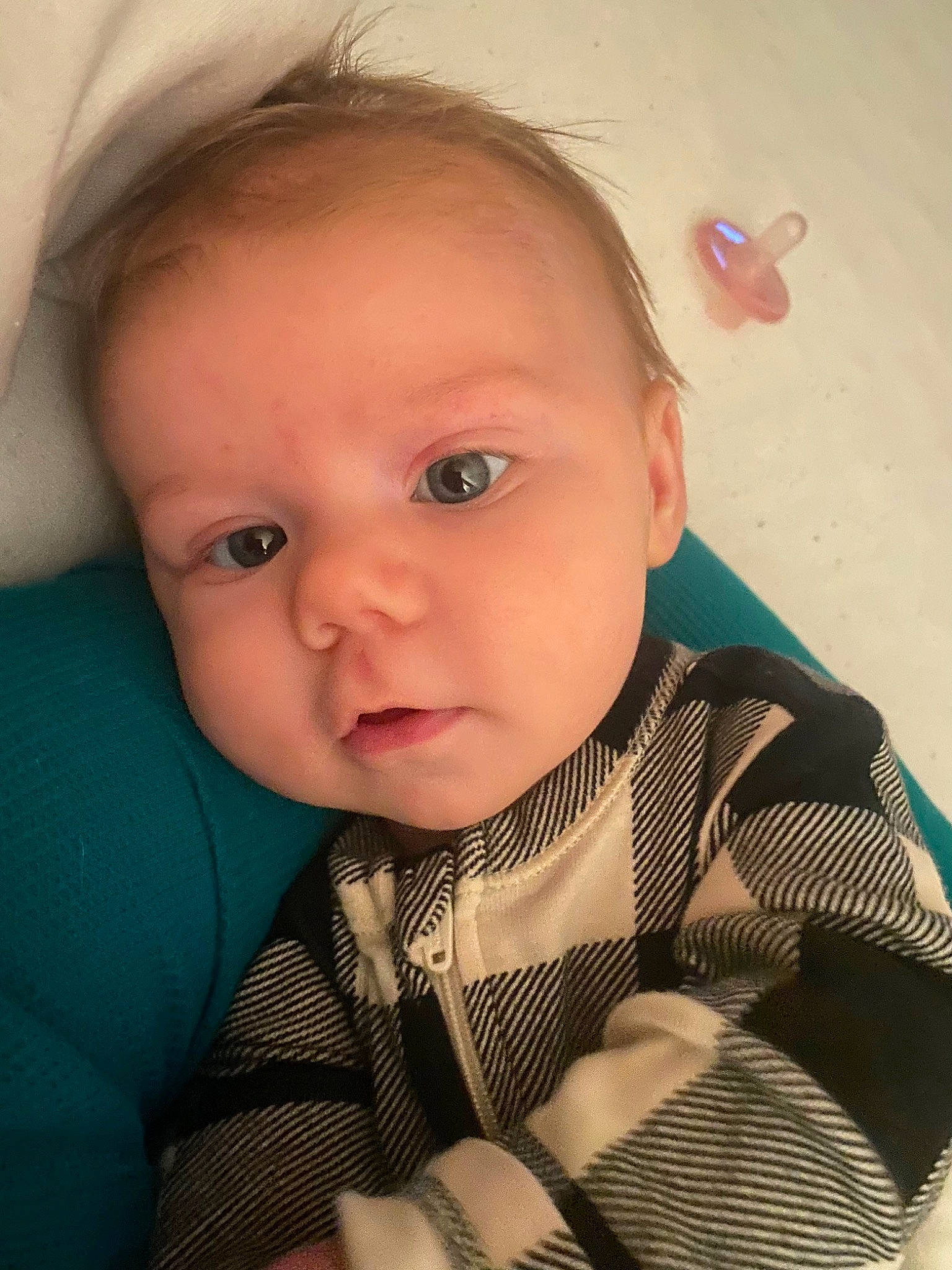 Kodi joined the competition — help win amazing prizes! baby, baby_toddler_clothing, cheek, chin, collar, comfort, ear, eyebrow, eyelash, finger, happy, iris, lip, mouth, neck, nose, person, skin, sleeve, textile