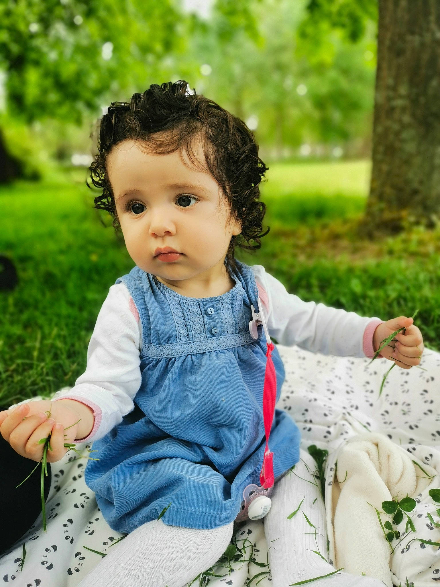 Meriam participe au concours pour gagner de l'argent avec cette photo : baby, baby_toddler_clothing, beauty, child, eye, fun, grass, hairstyle, happy, leisure, people_in_nature, person, photograph, plant, recreation, sitting, skin, sleeve, sneakers, toddler