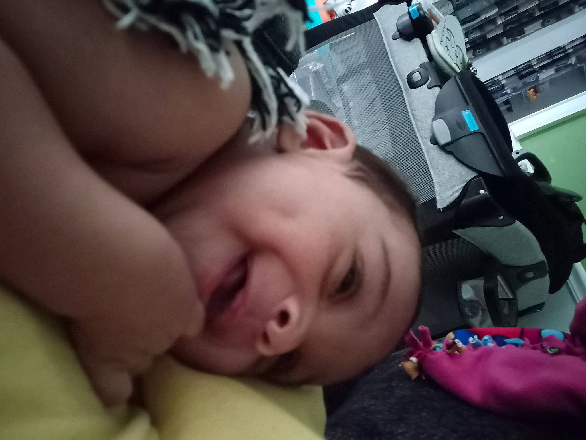 Brinleigh joined the competition — help win amazing prizes! audio_equipment, baby, bedtime, black_hair, cheek, chest, child, comfort, eyebrow, eyelash, fun, gadget, headphones, headwear, nap, nose, peripheral, person, sleep, thumb