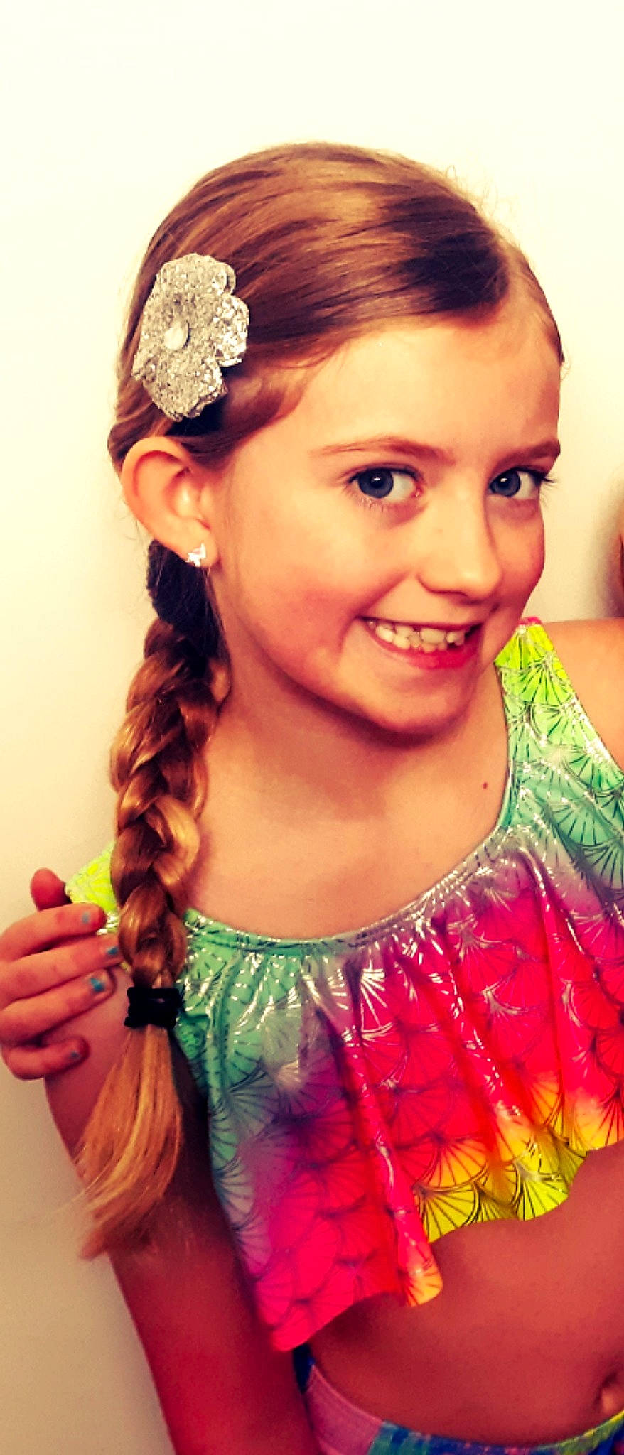 Addalyn is registered to the contest to win money with this photo: beauty, brown_hair, ear, eyebrow, fashion_accessory, forehead, hair, hair_accessory, hair_coloring, hair_tie, hairstyle, headband, headgear, headpiece, joy, lip, long_hair, person, pigtail, smile