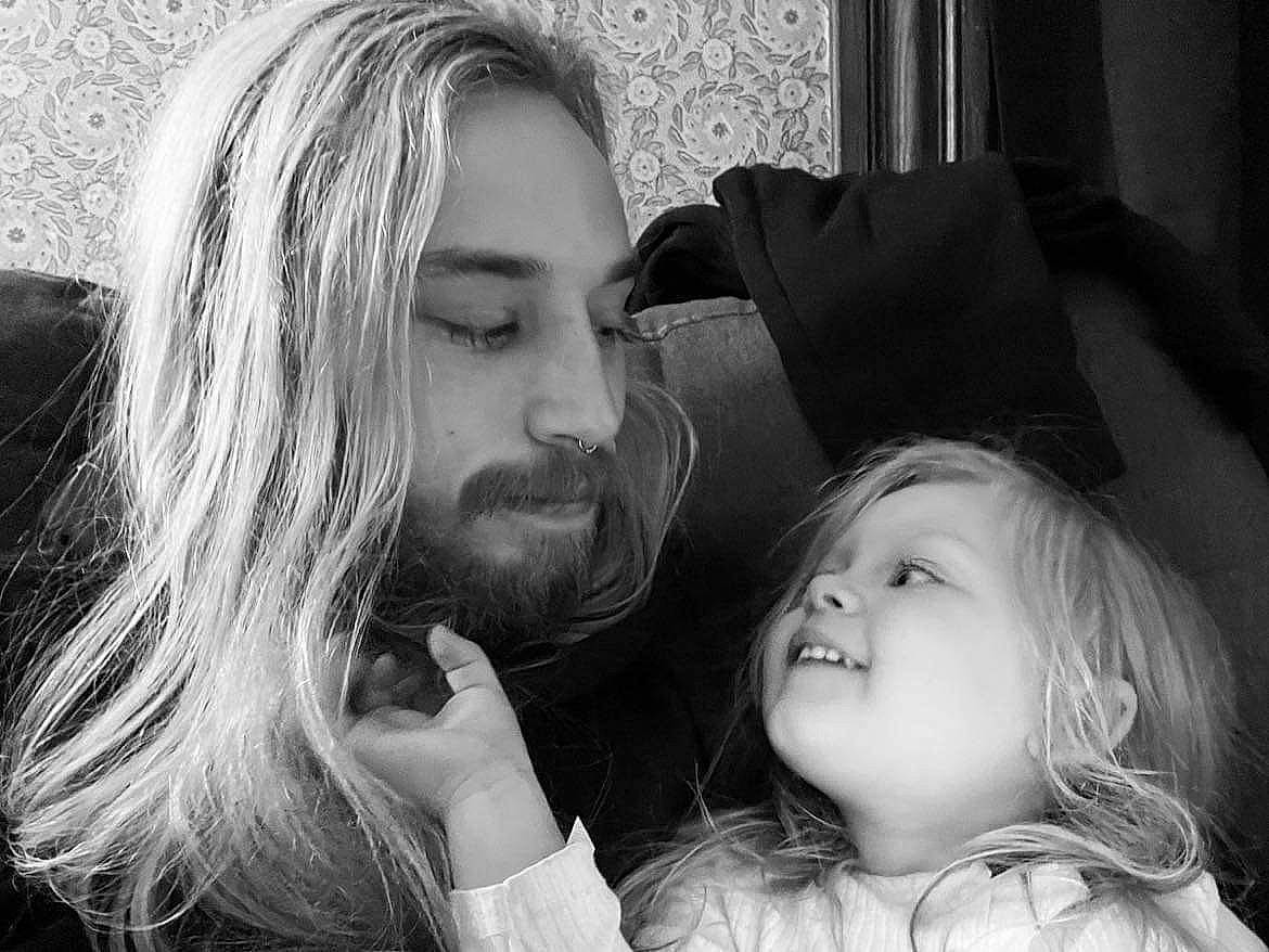 Skarlett joined the competition — help win amazing prizes! beard, black, black_and_white, cheek, eyebrow, facial_expression, flash_photography, gesture, hair, happy, human, iris, joy, lip, mammal, mouth, nose, organ, person, smile