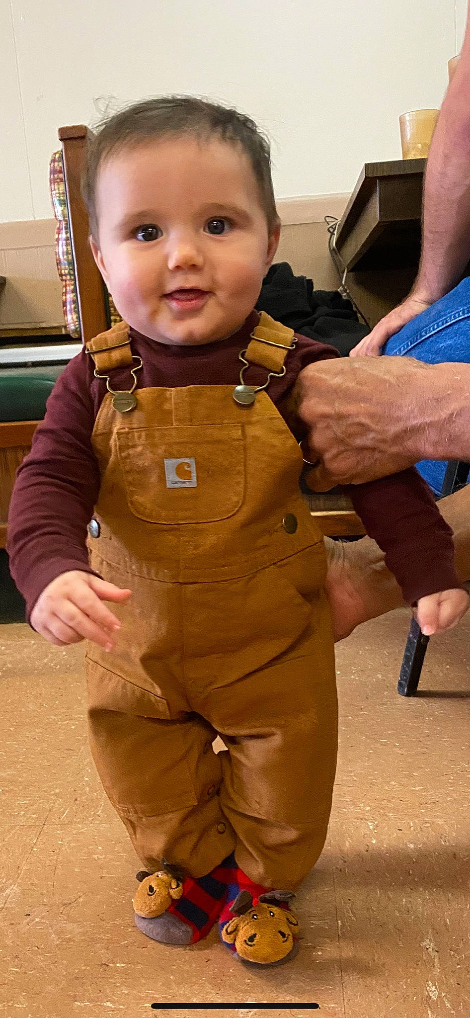 Cash joined the competition — help win amazing prizes! child, outerwear, overall, person, personal_protective_equipment, toddler