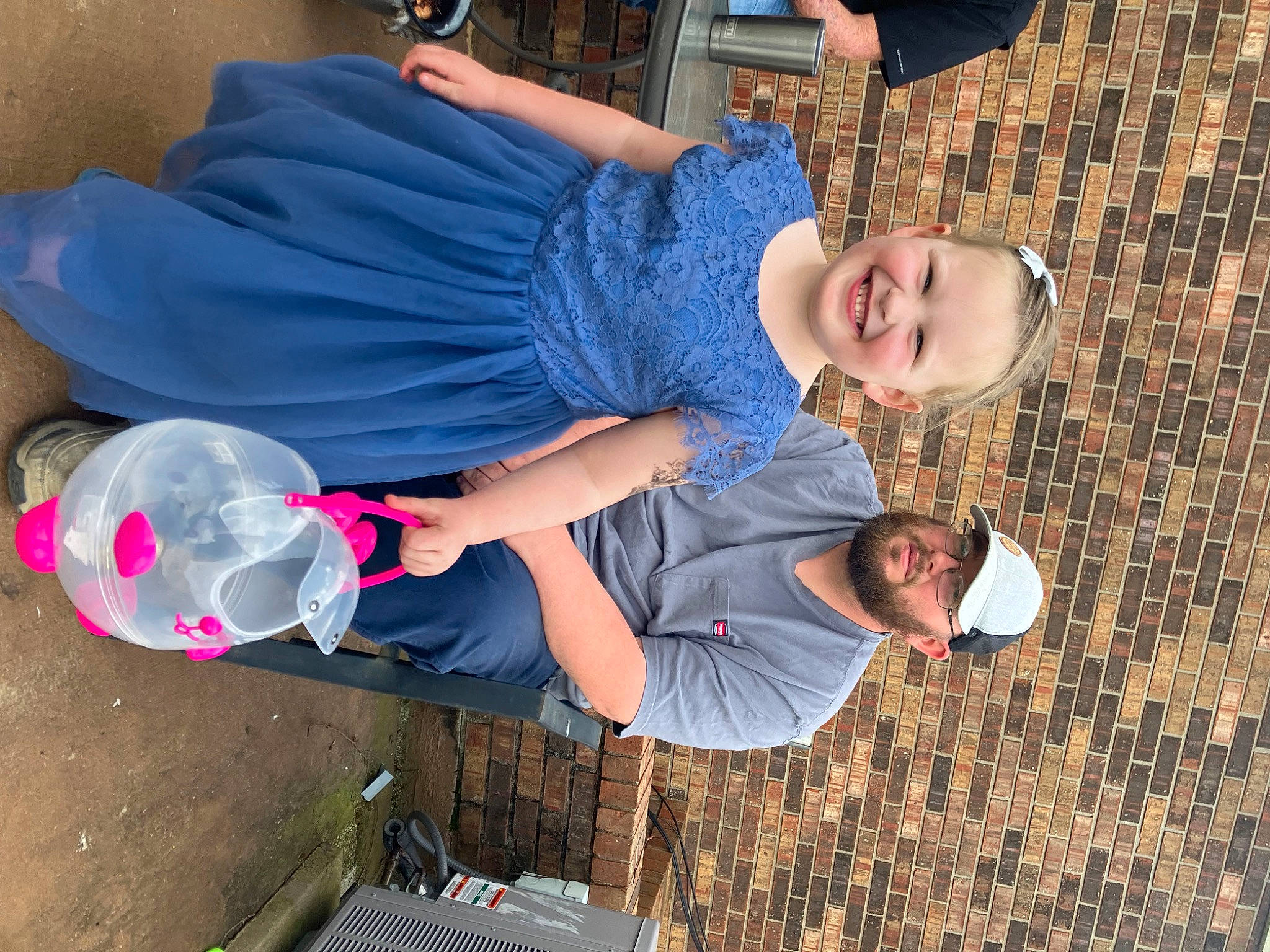 Josie joined the competition — help win amazing prizes! arm, blue, clothing, elbow, electric_blue, eyewear, flash_photography, fun, happy, hat, headwear, joy, leisure, person, plastic, recreation, smile, t_shirt, vacation, walking_shoe