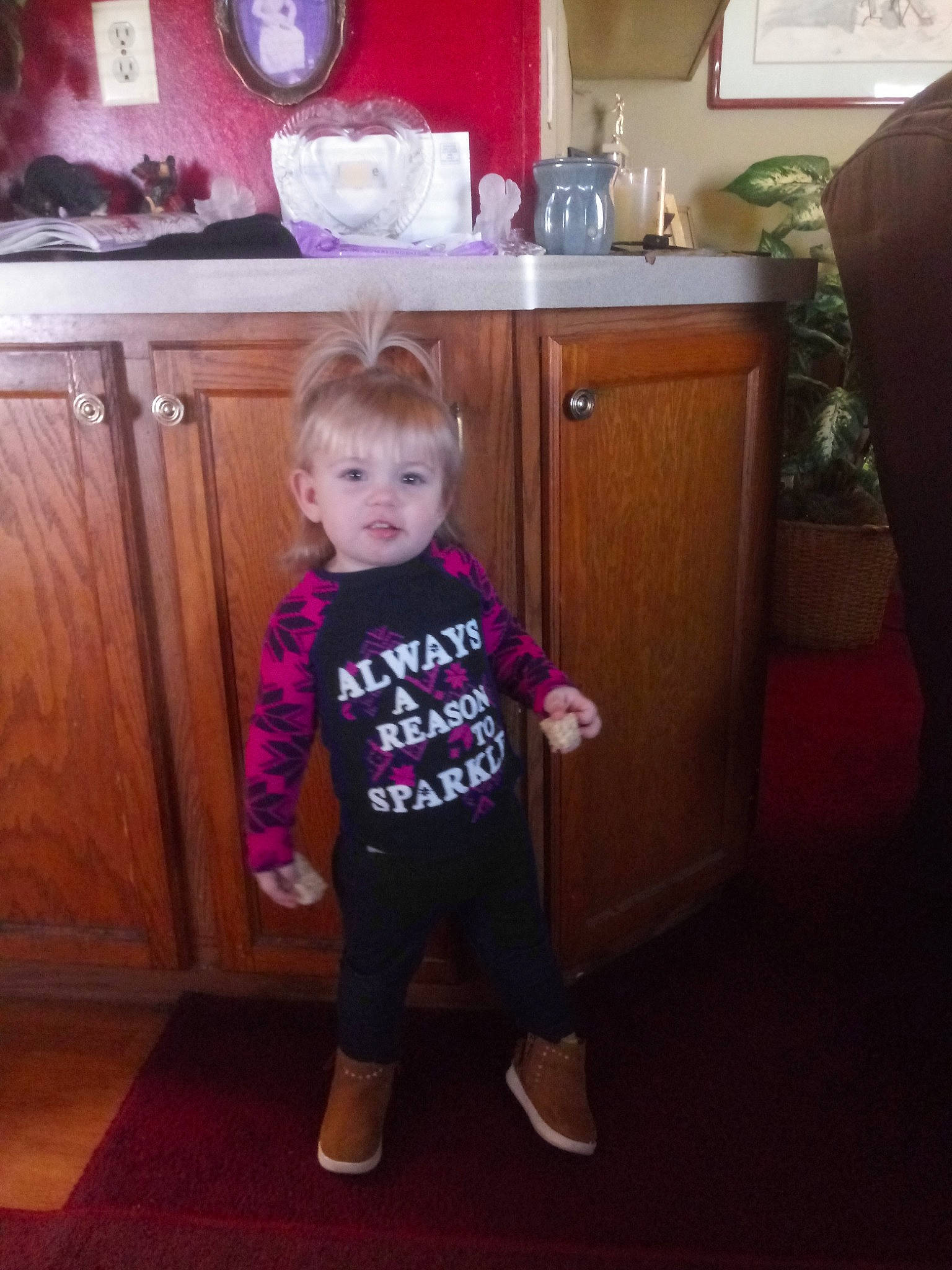 Honesty joined the competition — help win amazing prizes! baby, cheek, child, cool, face, fun, furniture, head, home, leg, outerwear, person, pink, play, room, shoe, sleeve, standing, t_shirt, toddler