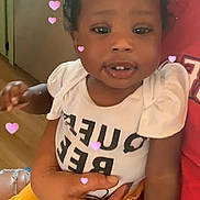 Kennedi joined the competition — help win amazing prizes! accessories, baby, babylaughing, clothing, electronics, face, happy, head, jewelry, laughing, necklace, person, phone, photography, portrait, smile, t_shirt
