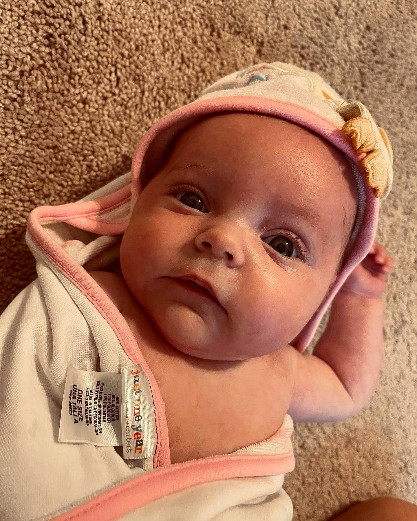 Paisley joined the competition — help win amazing prizes! baby, cheek, chin, comfort, ear, eye, eyebrow, eyelash, face, finger, forehead, happy, iris, lip, mouth, neck, nose, person, pink, skin
