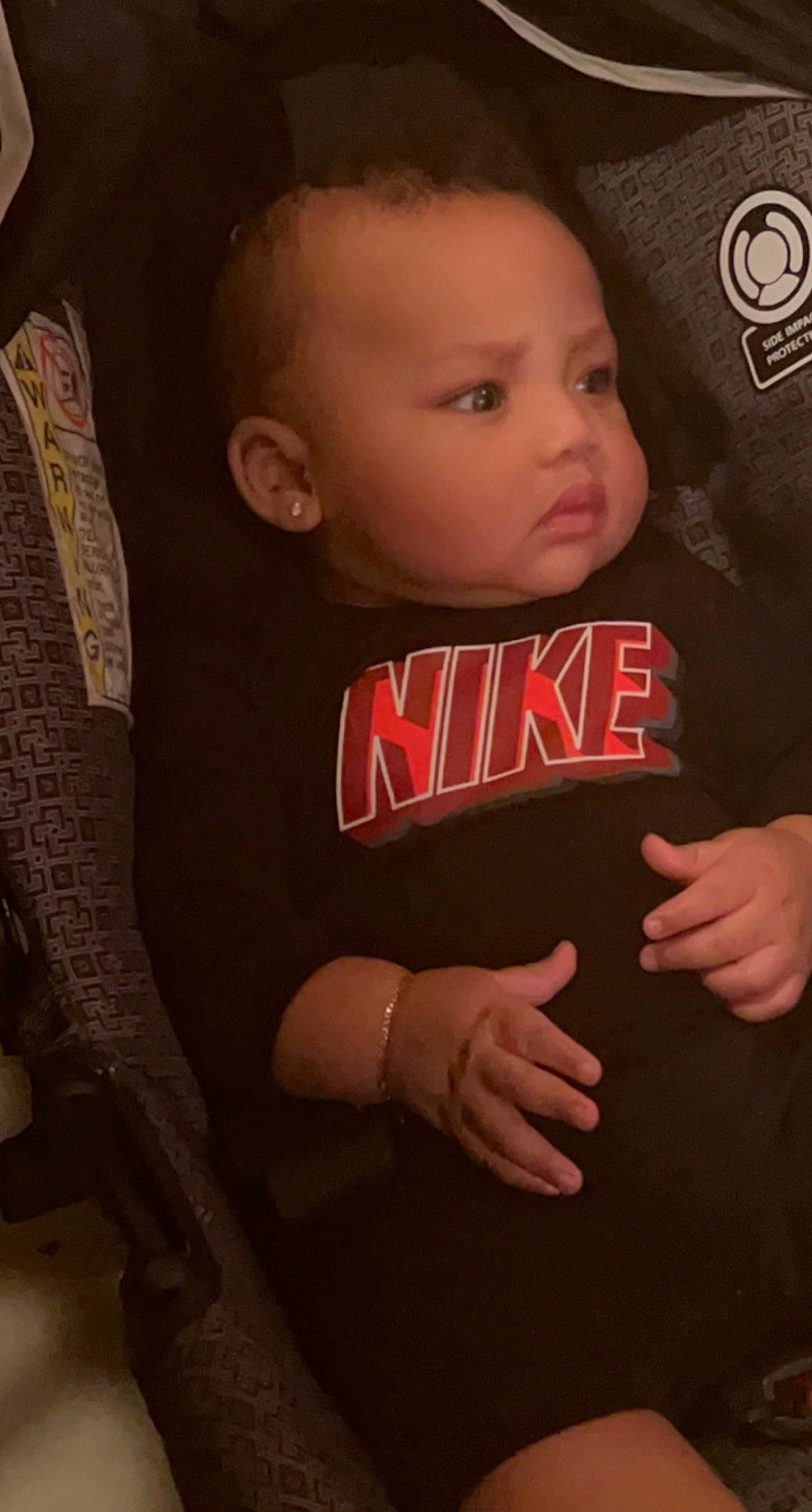 Dekaidence is registered to the contest to win money with this photo: baby, baby_toddler_clothing, cheek, cool, ear, elbow, eye, face, finger, flash_photography, gesture, hairstyle, hand, head, mouth, neck, person, skin, sleeve, t_shirt