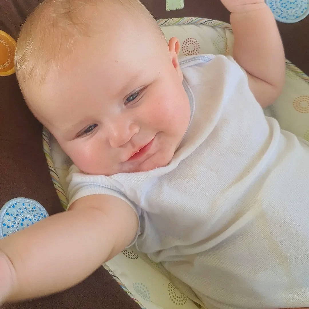 Kane joined the competition — help win amazing prizes! baby, baby_toddler_clothing, cheek, chin, comfort, eye, eyebrow, finger, flooring, hand, human_body, iris, nail, nose, person, skin, sleeve, smile, thumb, toddler