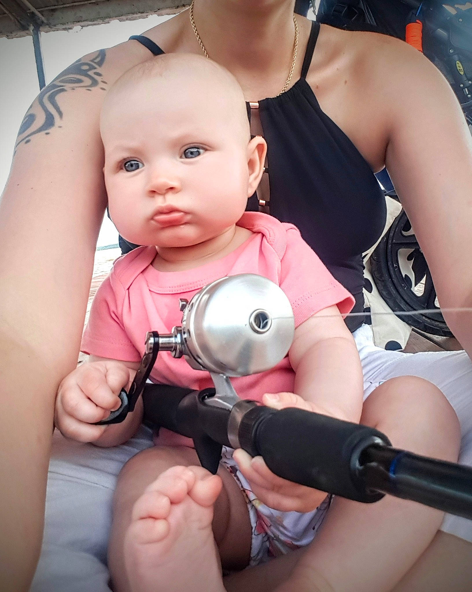 Cecilia is registered to the contest to win money with this photo: arm, baby, baby_carriage, baby_products, chest, child, finger, hand, leg, muscle, person, product, skin, toddler, trunk