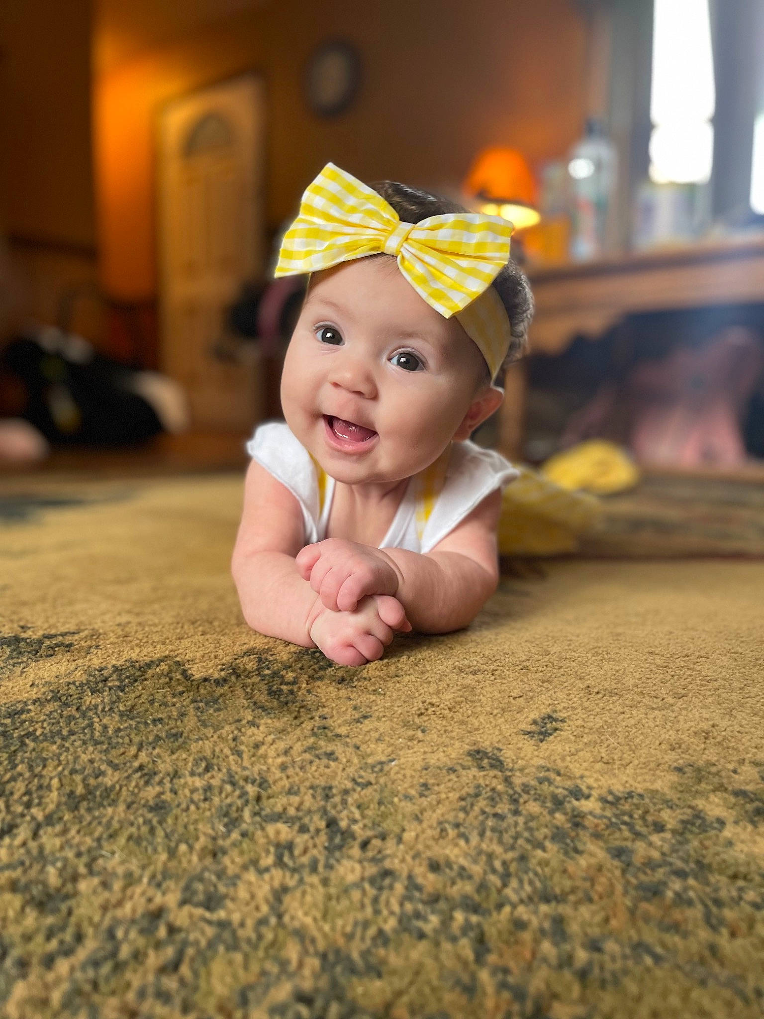Blakely joined the competition — help win amazing prizes! asphalt, baby, baby_toddler_clothing, cap, cheek, child, chin, eye, fashion_accessory, flash_photography, flooring, fun, grass, happy, headgear, headwear, person, road_surface, sitting, smile