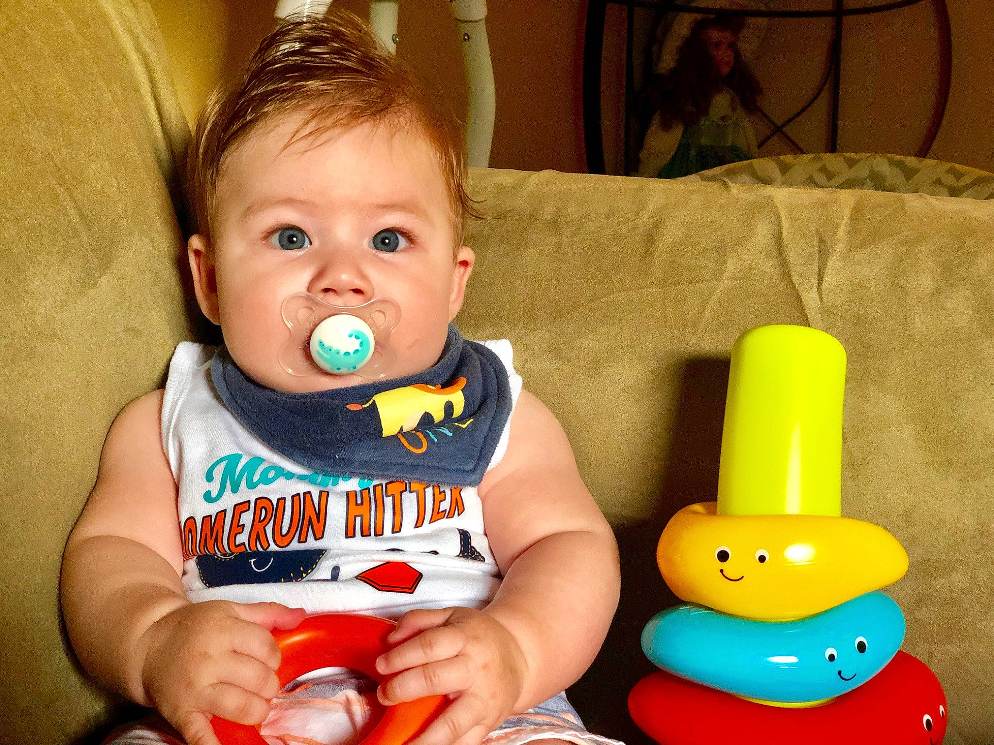 Calel joined the competition — help win amazing prizes! baby, baby_playing_with_toys, baby_products, baby_toys, child, person, play, product, rattle, toddler, toy