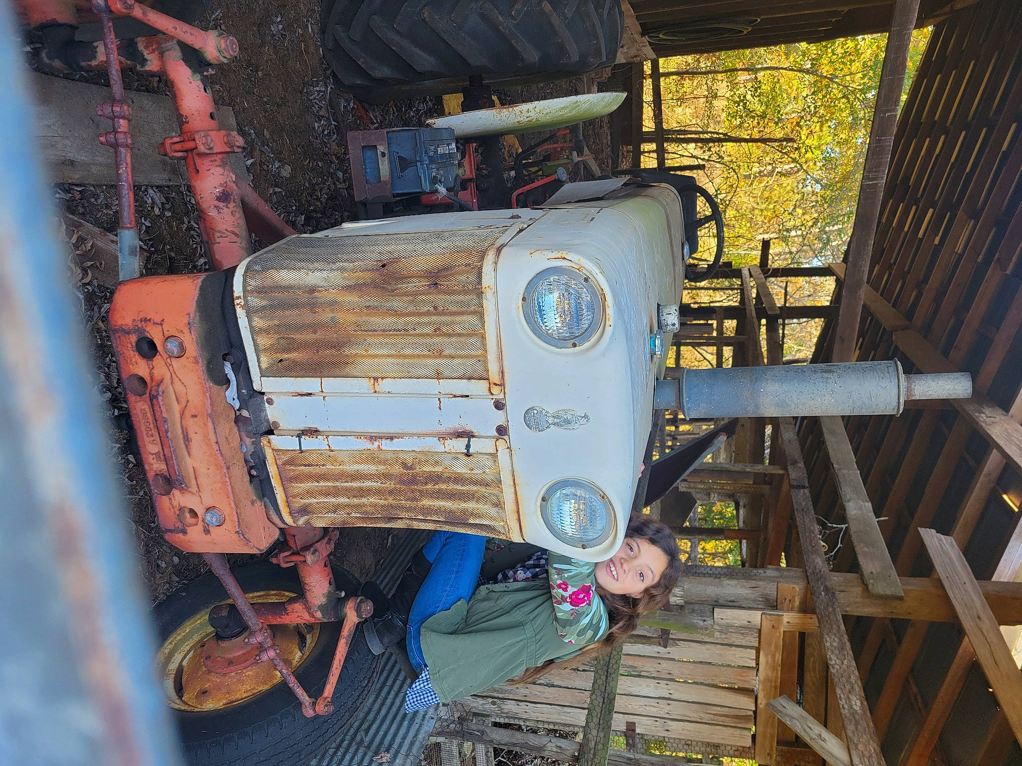 Klara joined the competition — help win amazing prizes! auto_part, automotive_exterior, automotive_lighting, automotive_wheel_system, bumper, door, engineering, gas, joy, machine, metal, motor_vehicle, person, rust, transport, tree, vehicle, vehicle_door, wood