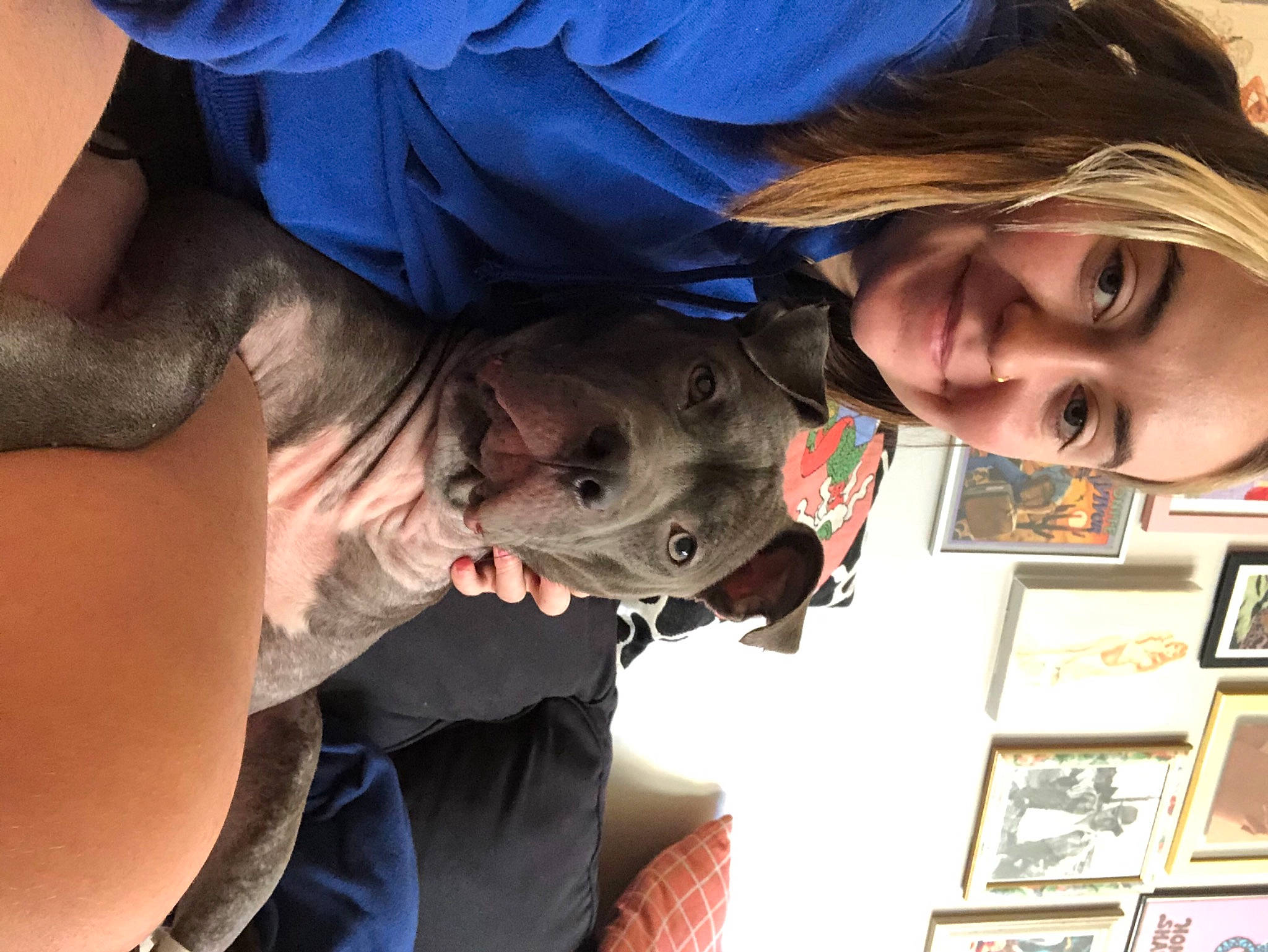 Frannie joined the competition — help win amazing prizes! brown_hair, cheek, ear, human, interaction, jaw, love, nose, picture_frame, selfie, skin, throat, tooth, wrinkle