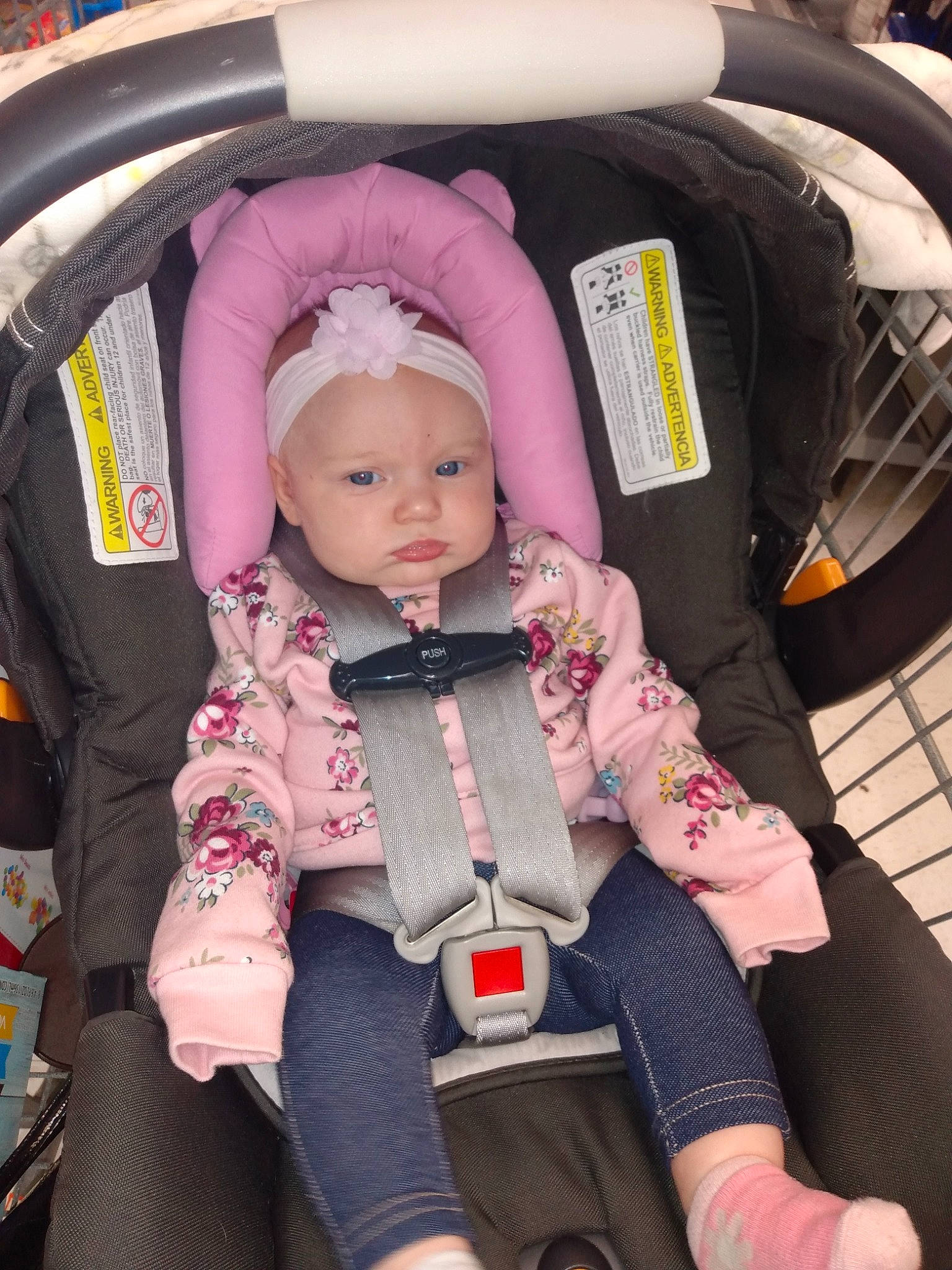 Layla joined the competition — help win amazing prizes! auto_part, baby, baby_carriage, baby_products, bag, car_seat, car_seat_cover, carmine, child, comfort, family_car, fun, head_restraint, headwear, lap, motor_vehicle, person, pink, seat_belt, sitting