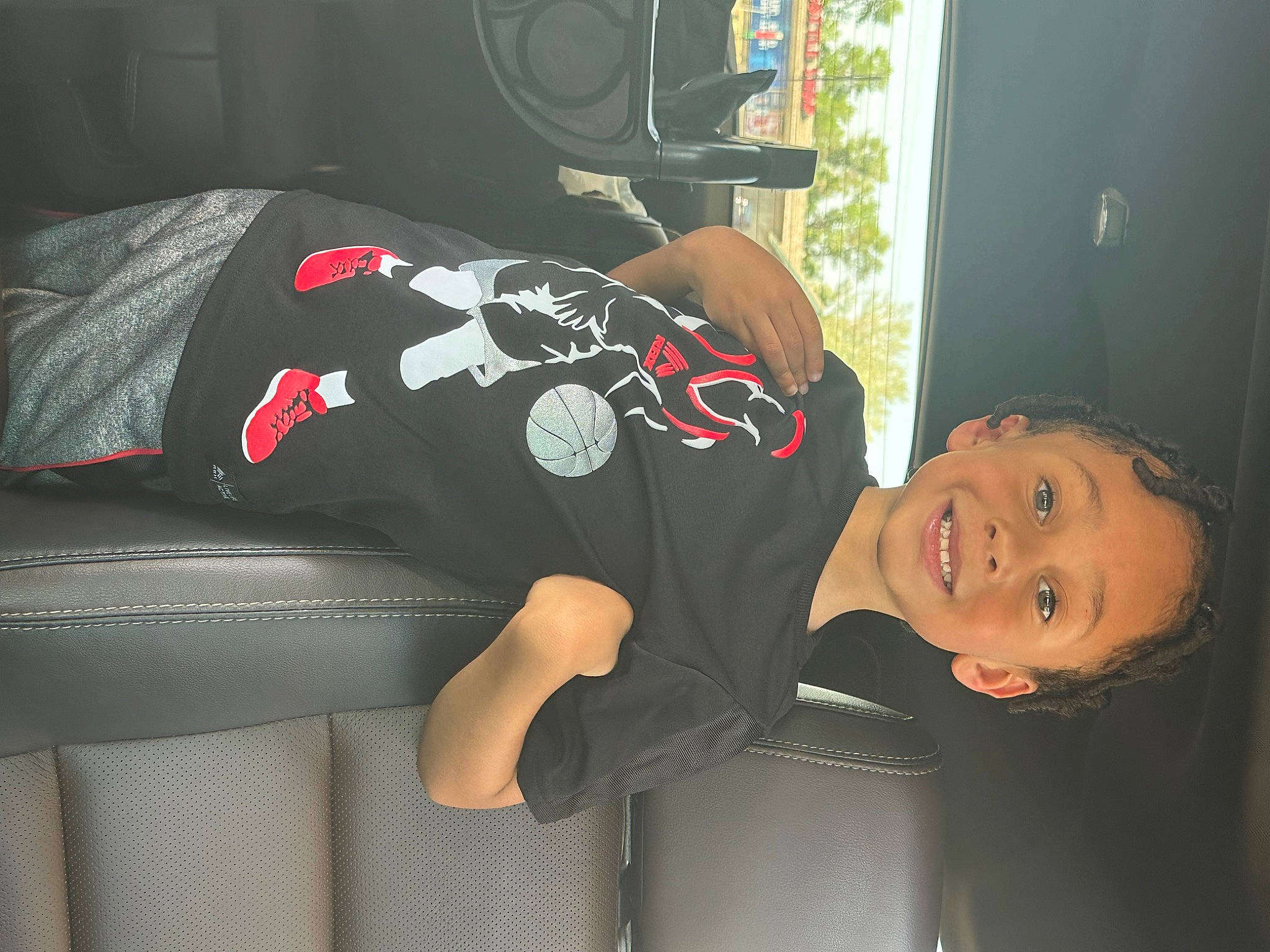 Jeremiah joined the competition — help win amazing prizes! auto_part, automotive_design, automotive_exterior, automotive_tire, automotive_wheel_system, carmine, comfort, couch, elbow, fun, human_leg, joy, luxury_vehicle, person, room, sleeve, smile, t_shirt, toddler, vehicle_door