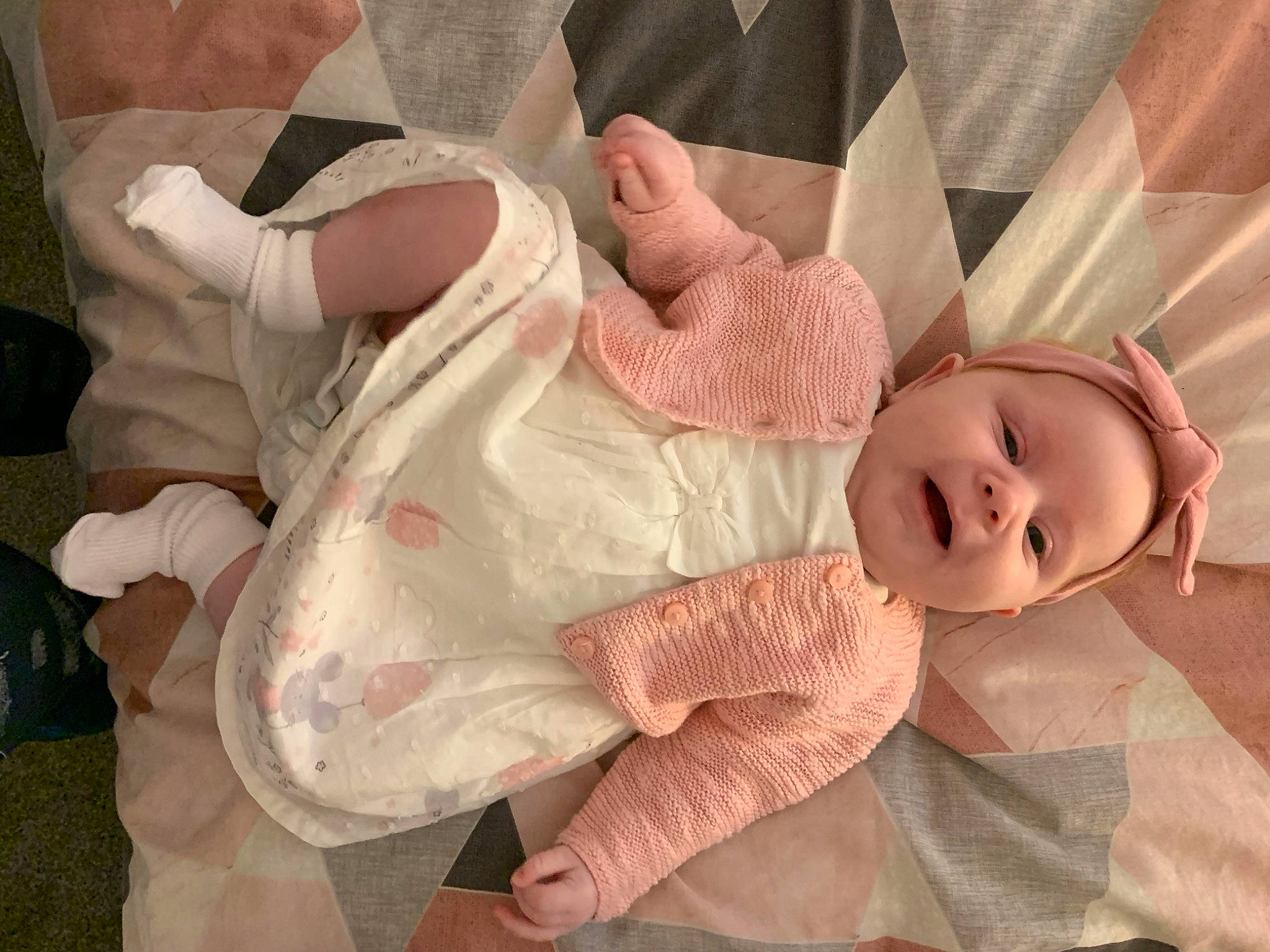 Abbie joined the competition — help win amazing prizes! baby, baby_products, baby_sleeping, birth, child, finger, gesture, hand, person, pink, product, skin, sleep, smile, toddler