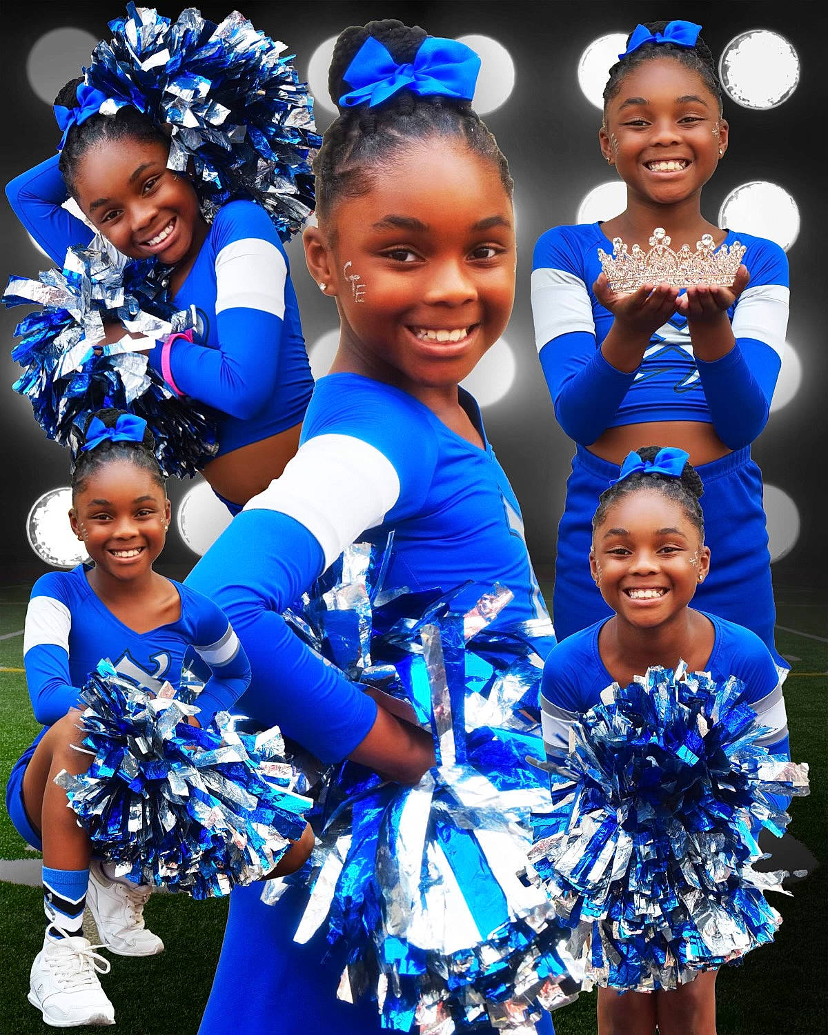 Nia joined the competition — help win amazing prizes! blue, cheerleading_uniform, dance, electric_blue, entertainment, event, face, facial_expression, gesture, happy, human_body, joy, performing_arts, person, product, smile, social_group, sports, team, team_sport