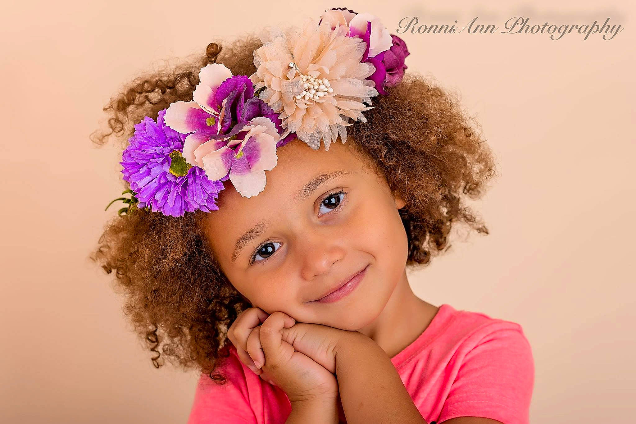 Zoey Drayton Brooks joined the competition — help win amazing prizes! beauty, brown_hair, child, crown, flower, flower_arranging, girl, hair_accessory, hair_coloring, happiness, headband, headgear, headpiece, headwear, joy, lilac, magenta, person, petal, pink