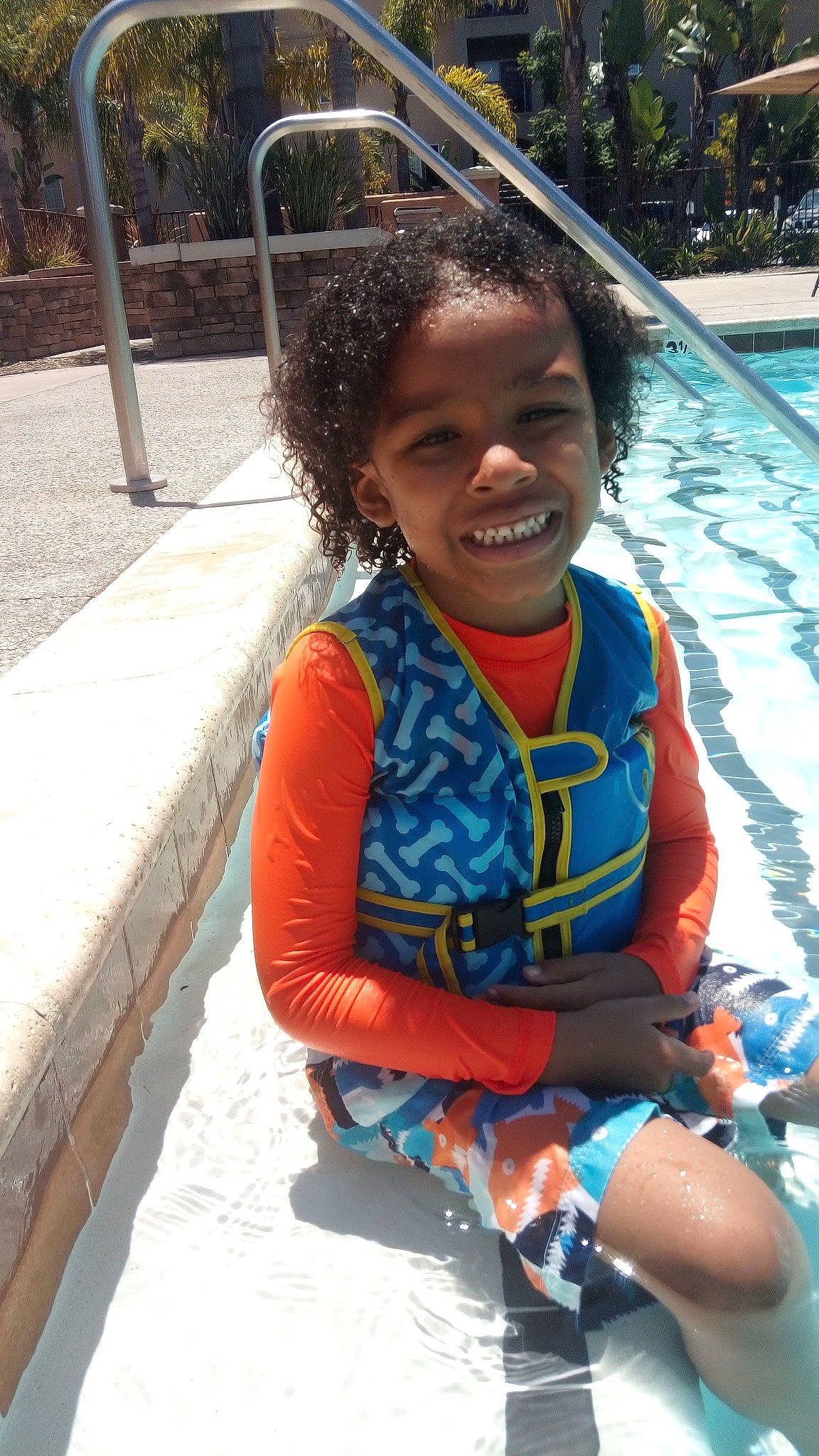 Bretton joined the competition — help win amazing prizes! child, fun, joy, leisure, lifejacket, person, personal_protective_equipment, recreation, smile, summer, toddler, vacation