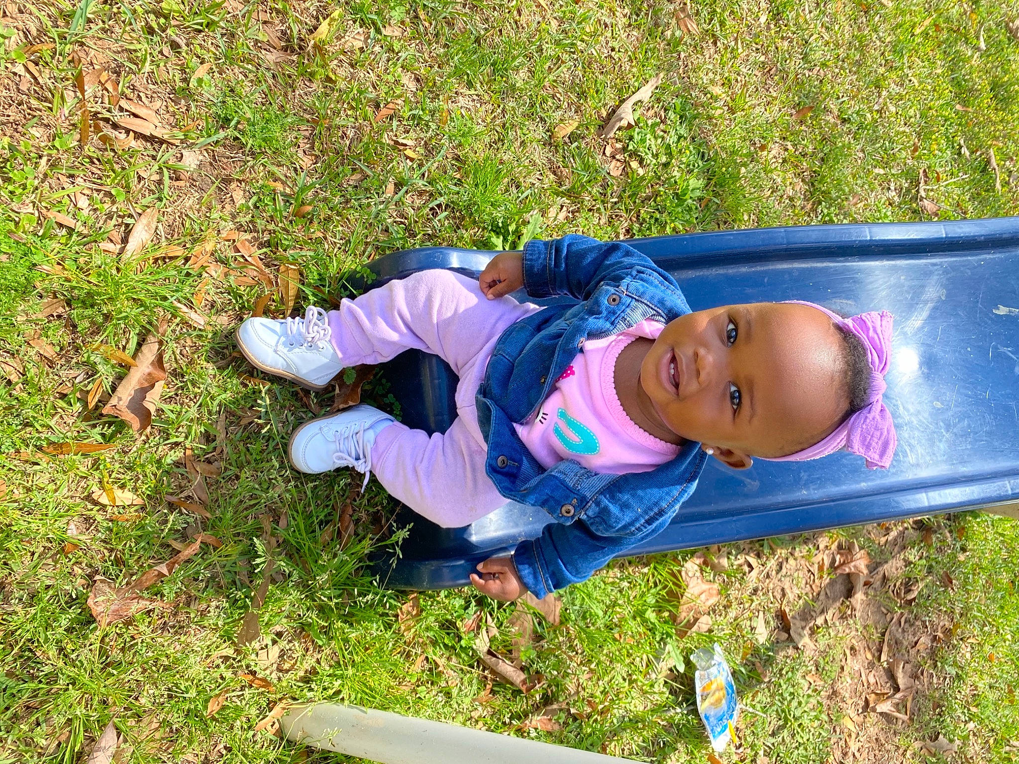 Alonni is registered to the contest to win money with this photo: baby, baby_toddler_clothing, child, clothing, electric_blue, fun, grass, grassland, groundcover, happy, hat, lawn, leisure, people_in_nature, person, plant, play, recreation, soil, toddler