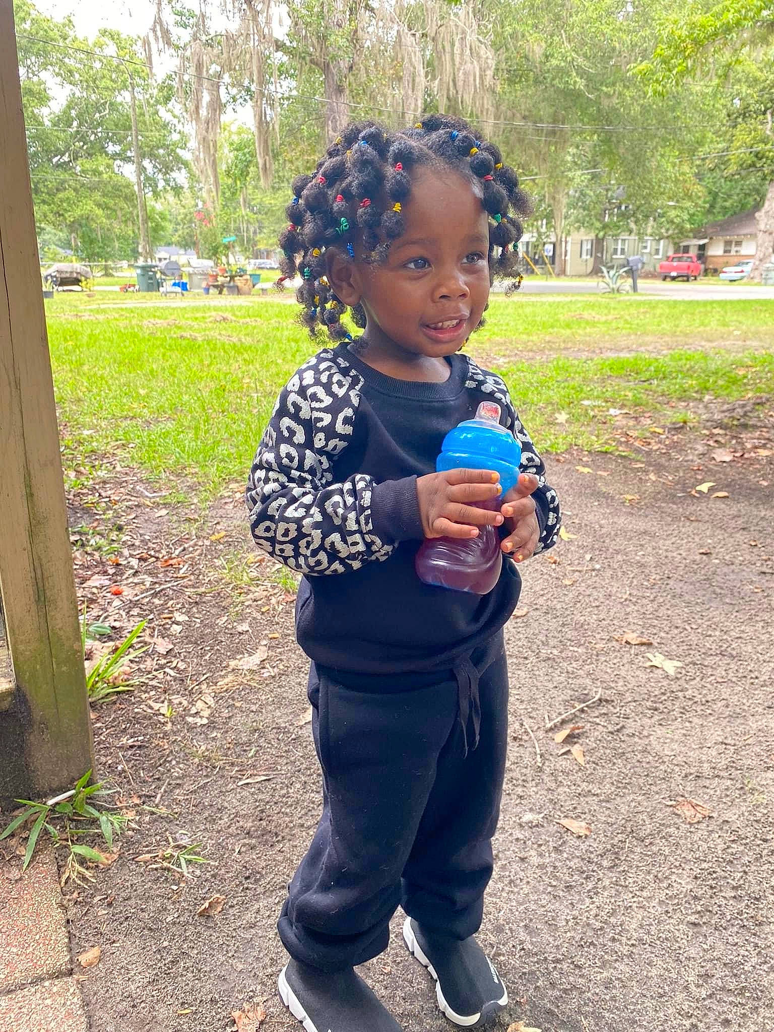 Serenity joined the competition — help win amazing prizes! botany, child, denim, electric_blue, fun, garden, grass, happy, leaf, leisure, people_in_nature, person, plant, play, recreation, soil, spring, t_shirt, toddler, tree