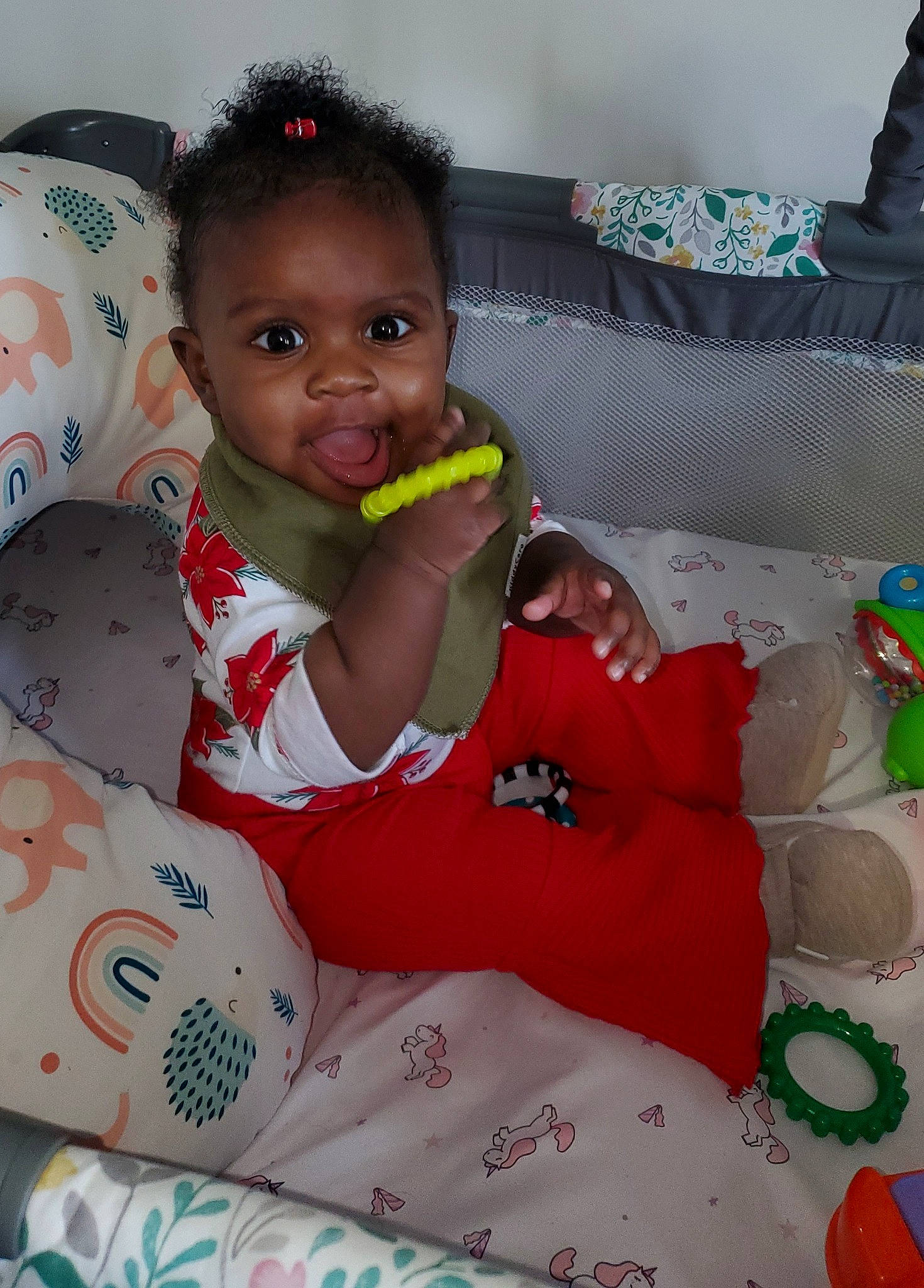 Skyla is registered to the contest to win money with this photo: baby, baby_toddler_clothing, cheek, child, comfort, couch, event, eye, face, happy, head, lap, linens, people, person, product, room, skin, sleeve, sock