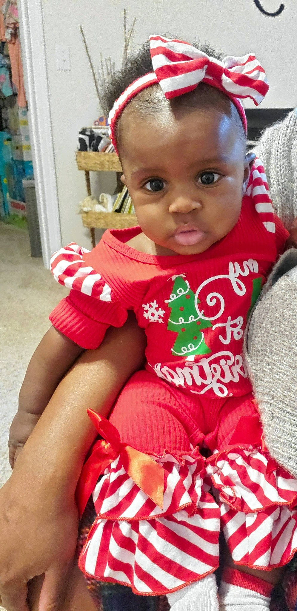 Skyla joined the competition — help win amazing prizes! baby, baby_toddler_clothing, cheek, child, chin, dress, eye, eyelash, face, happy, head, lip, magenta, neck, person, pink, red, skin, sleeve, thigh