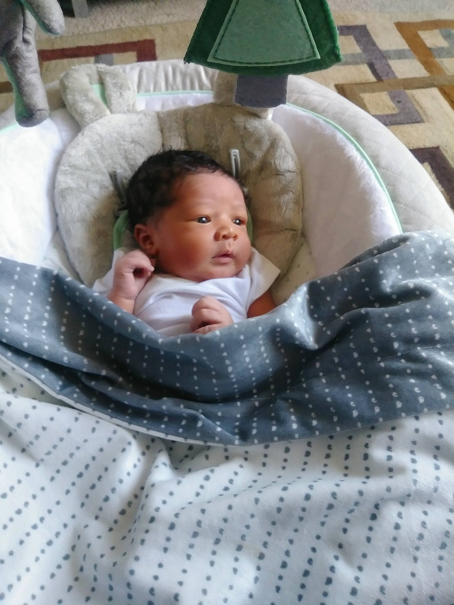 Ayden is registered to the contest to win money with this photo: baby_products, bed, child, day, infant, infant_bed, person, product, textile, toddler