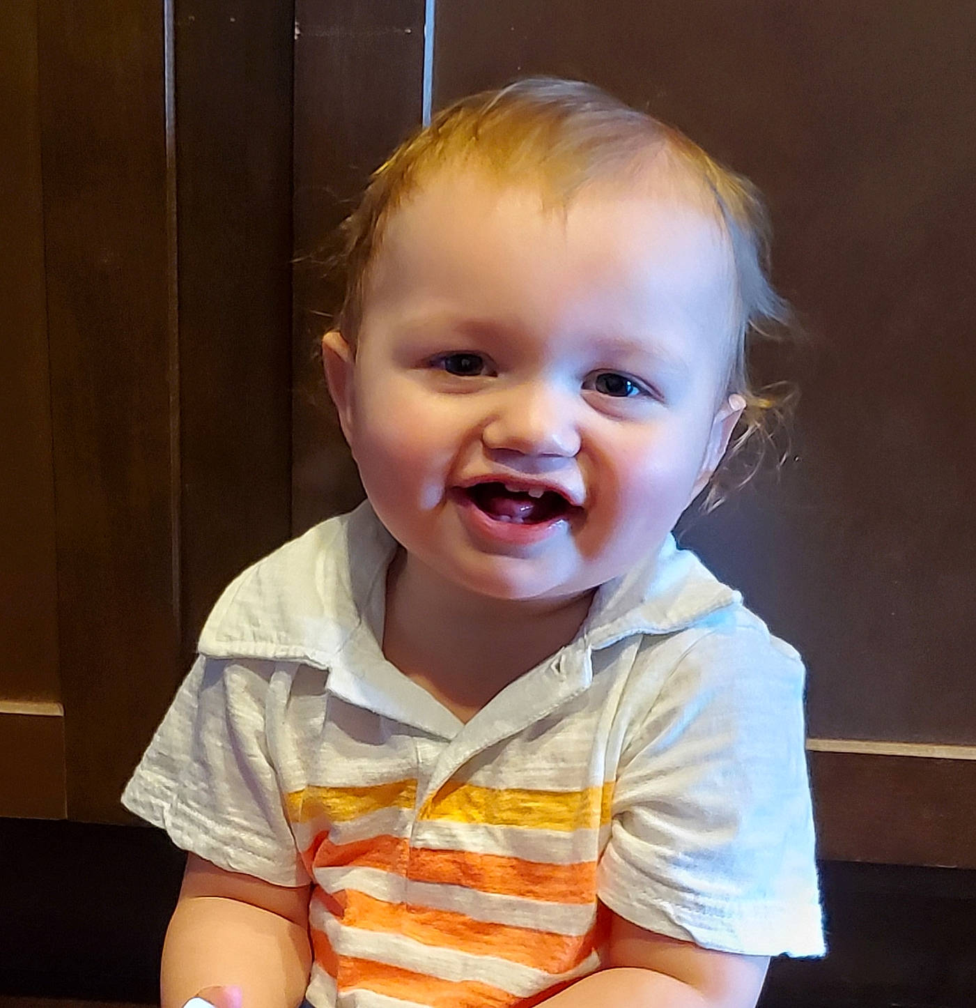 Daylan is registered to the contest to win money with this photo: baby, baby_laughing, blond, cheek, child, chin, eye, face, facial_expression, fun, happy, head, laugh, lip, mouth, nose, person, sitting, skin, smile