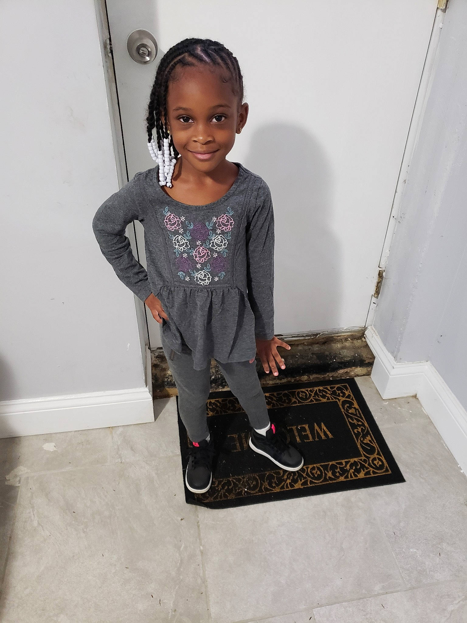 Shiana is registered to the contest to win money with this photo: child, floor, flooring, joy, person, t_shirt, toddler