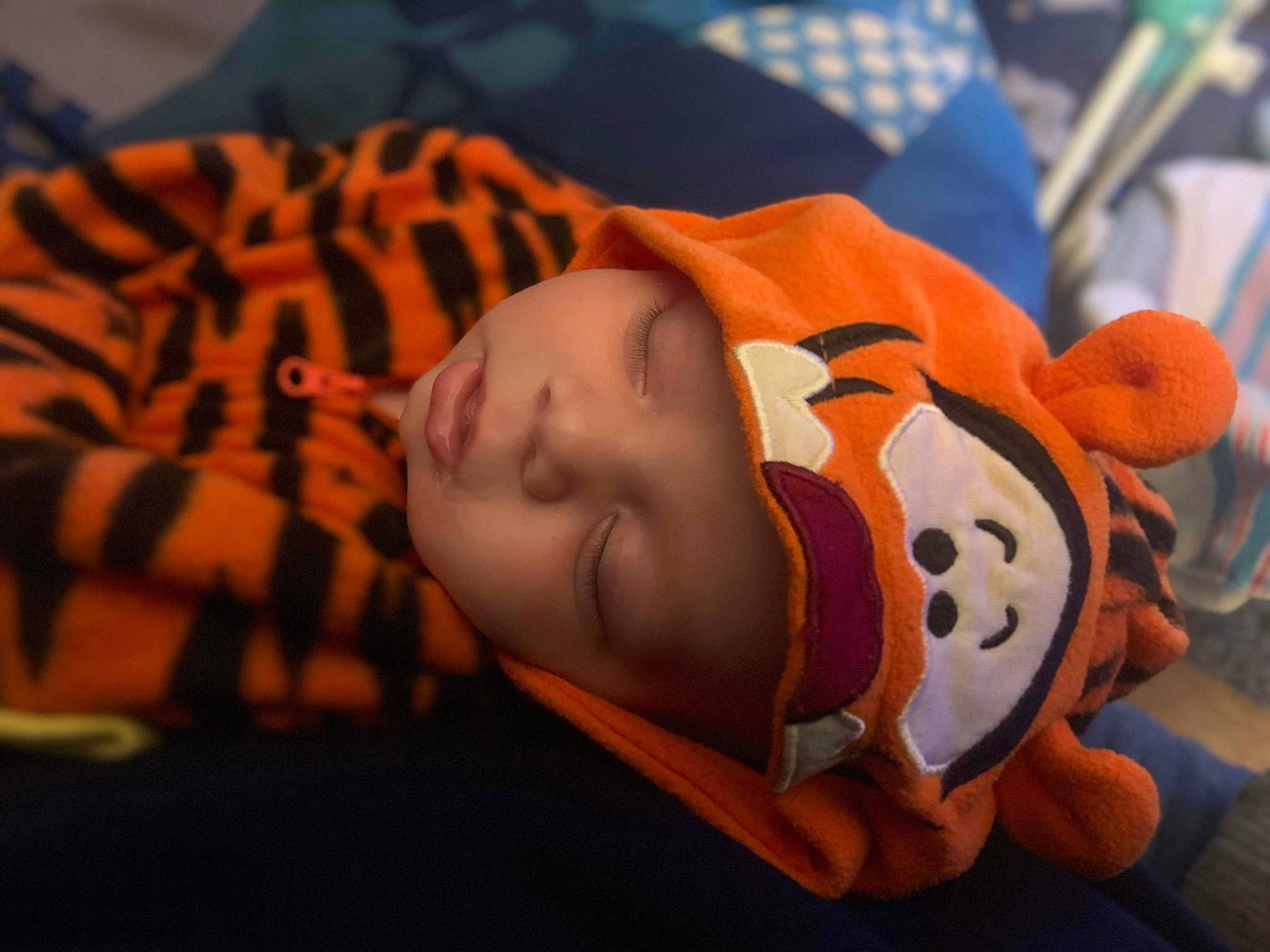 Kylan joined the competition — help win amazing prizes! baby, baby_toddler_clothing, cheek, child, comfort, fun, headwear, orange, pattern, person, room, toddler