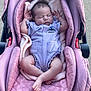 baby, blanket, car_seat, child, clothing, comfort, cute, infant, newborn, peaceful, person, pink, purple, relax, resting, sleep, sleeping, soft, stitch, toddler