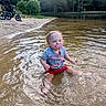 Phoenixx joined the competition — help win amazing prizes! child, clothing, daytime, greenery, happy, lake, nature, outdoor, pacifier, play, shore, sitting, stroller, summer, sunlight, toddler, trees, water, water_ripples, wet_hair