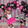 Tyaisia joined the competition — help win amazing prizes! balloons, birthday, celebration, child, cute, decoration, dress, festive, hair_beads, happy, indoor, minnie_mouse, party, pink, plush, polka_dot, smiling, toddler, toy, tutu