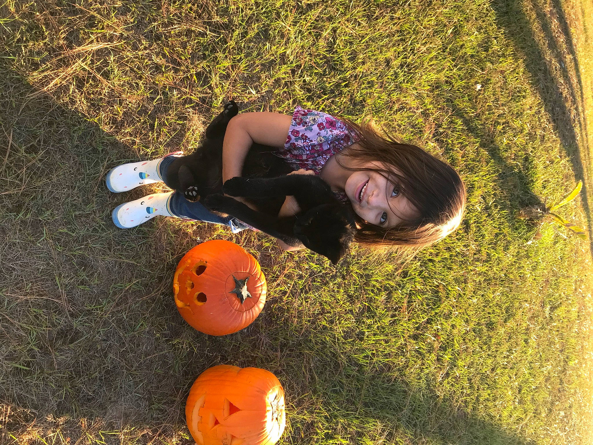 Adilynn Walker joined the competition — help win amazing prizes! ball, boot, calabaza, cucurbita, flash_photography, fun, gourd, grass, happy, human_leg, jack_o_lantern, joy, leaf, leisure, nature, people_in_nature, person, pumpkin, shoe, sports_equipment