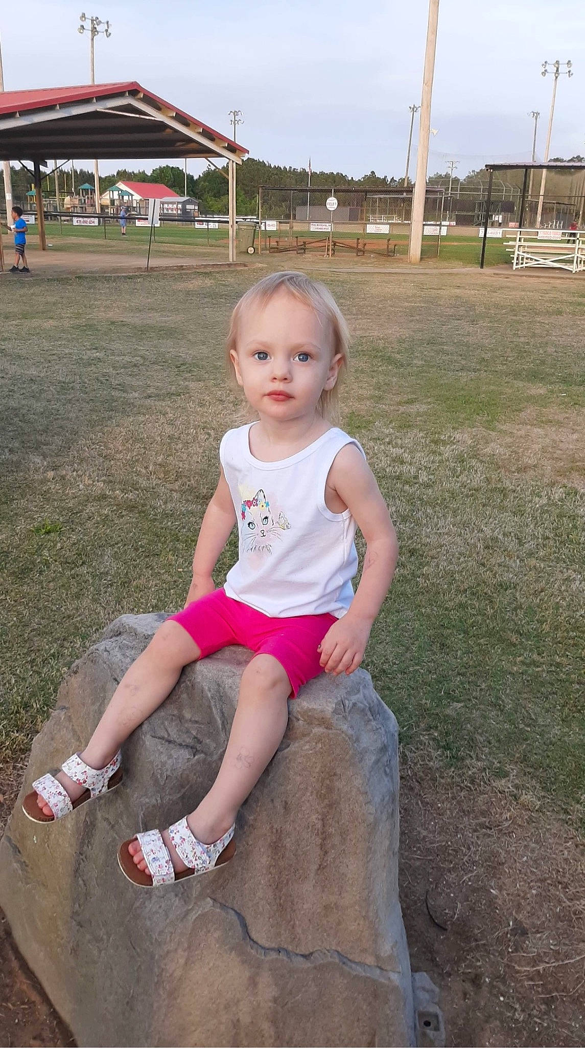 Brilynn joined the competition — help win amazing prizes! asphalt, baby_toddler_clothing, child, city, fun, grass, happy, human_body, human_leg, leisure, person, play, public_space, recreation, shorts, sky, sleeve, soil, t_shirt, thigh