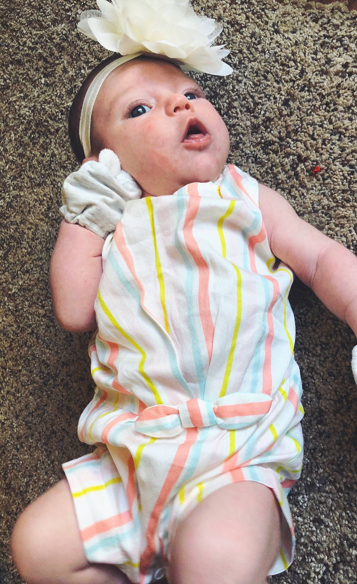 Kynsleigh joined the competition — help win amazing prizes! baby, baby_products, baby_toddler_clothing, cheek, child, leg, pattern, person, plaid, play, sitting, skin, thigh, toddler, vacation, yellow