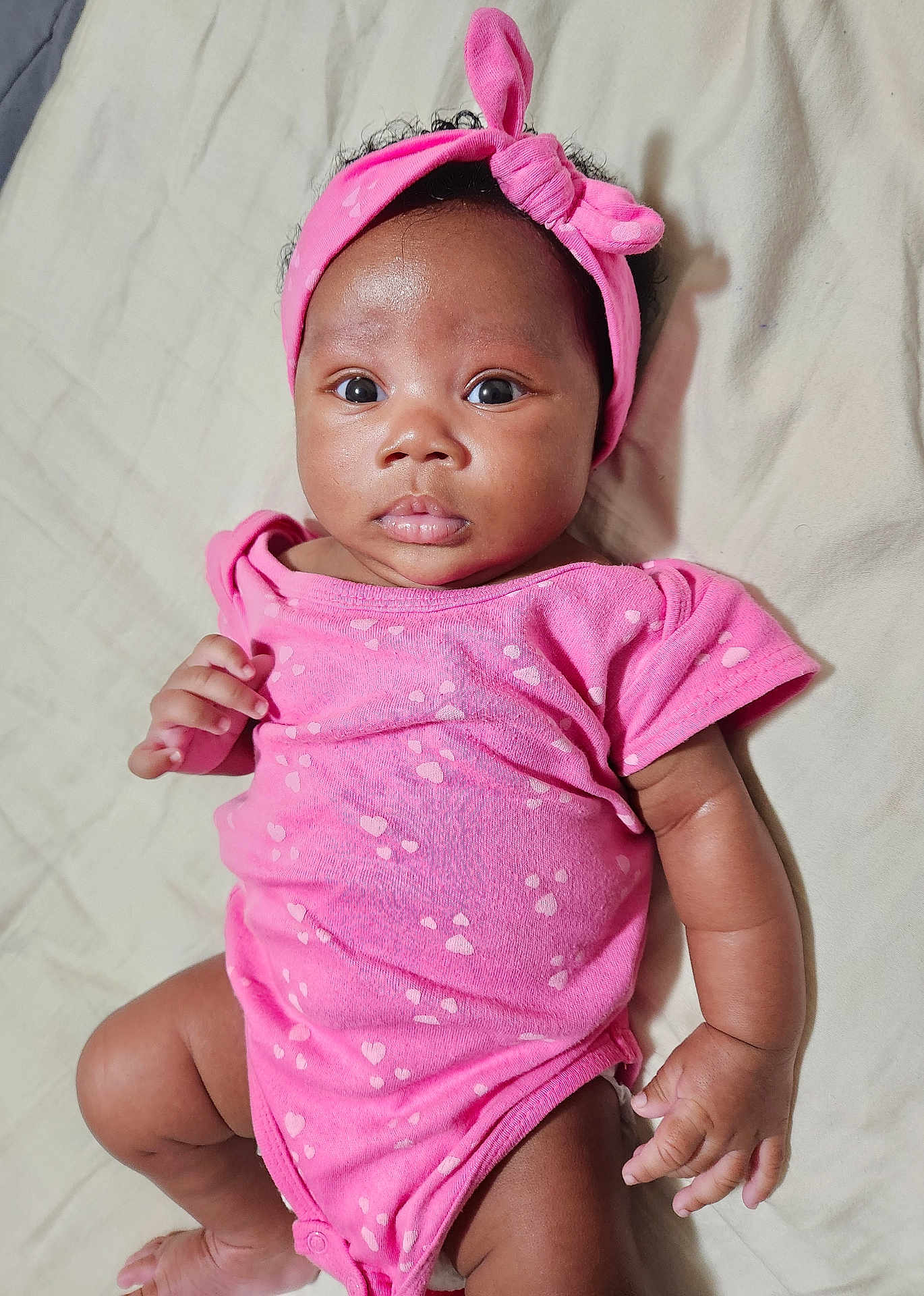 Elizabeth joined the competition — help win amazing prizes! accessories, baby, bodypart, bonnet, cap, clothing, dress, face, finger, hand, happy, hat, head, headband, newborn, person, photography, portrait, smile, t_shirt