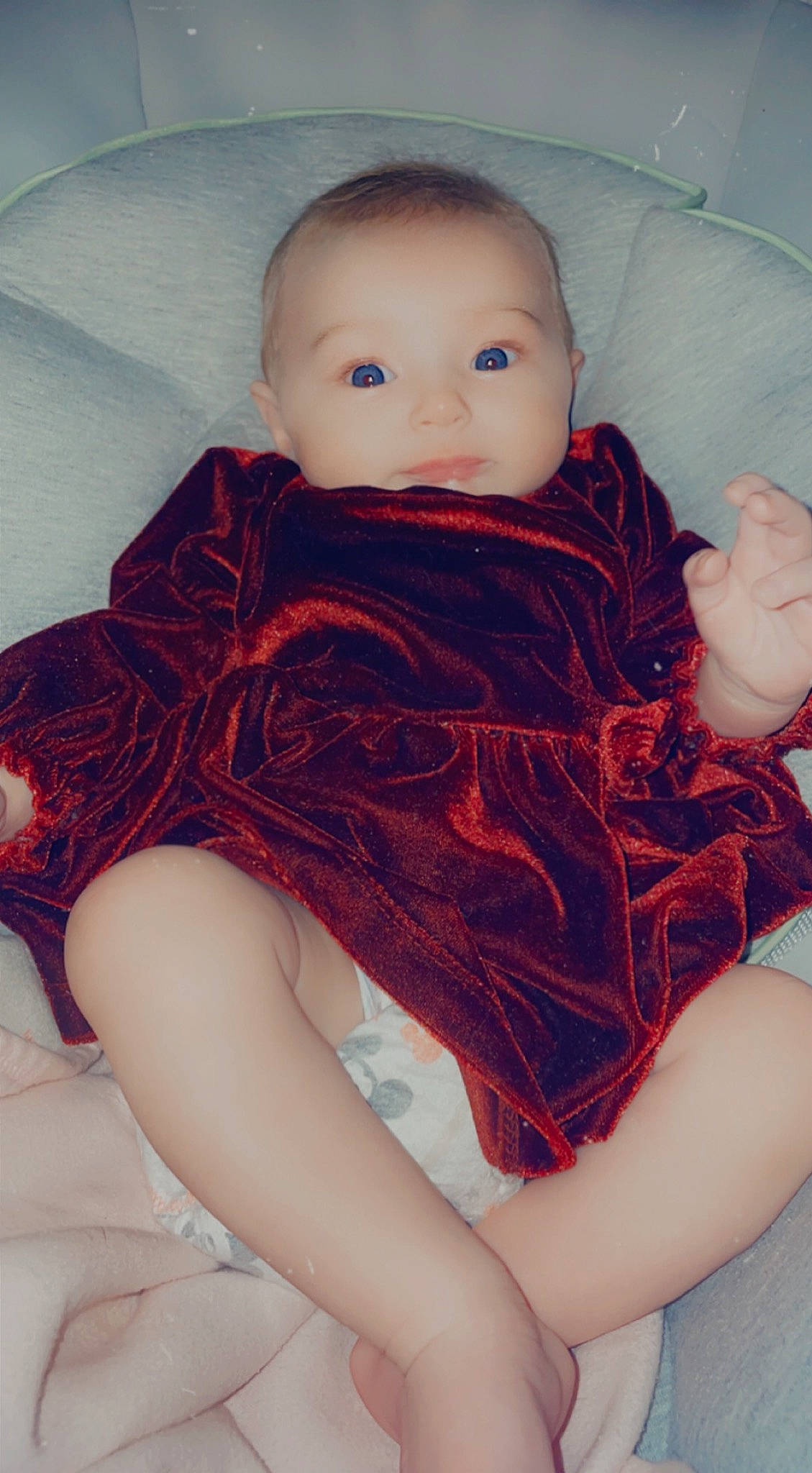 Gracelyn is registered to the contest to win money with this photo: baby_toddler_clothing, cheek, comfort, finger, iris, joint, knee, leg, lip, neck, organ, person, pink, shoulder, skin, sleeve, textile, thigh, thumb, toddler