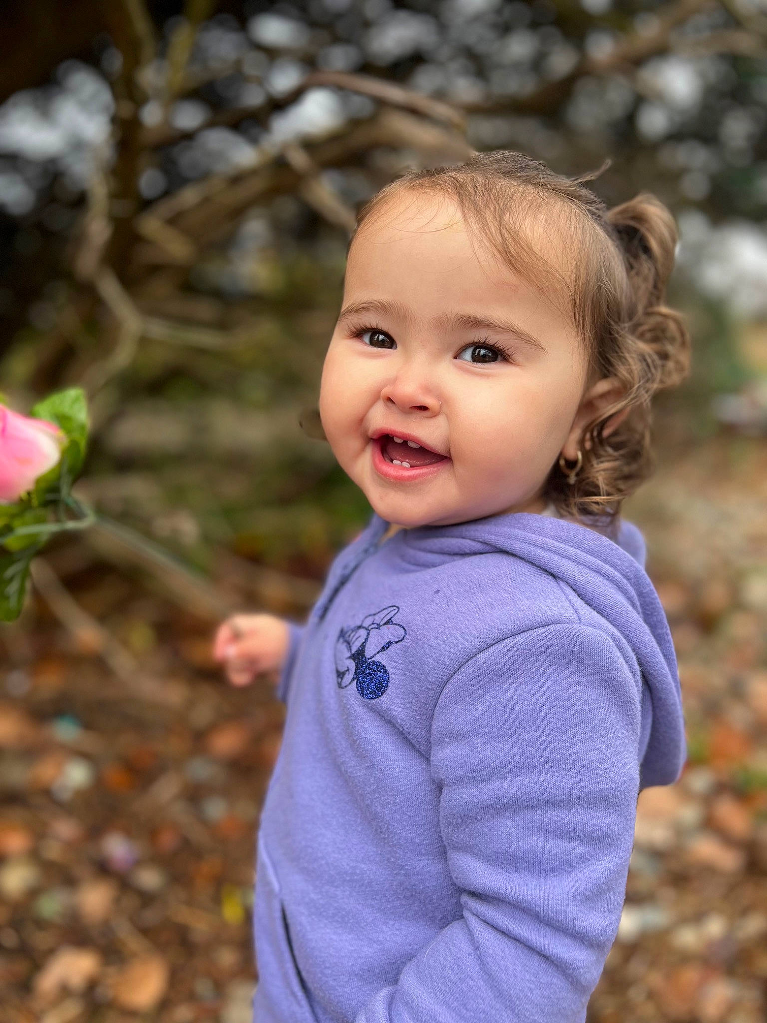 Ariyah joined the competition — help win amazing prizes! cheek, child, chin, clothing, eye, face, grass, hair, happy, head, iris, leaf, lip, people_in_nature, person, plant, skin, sleeve, smile, toddler