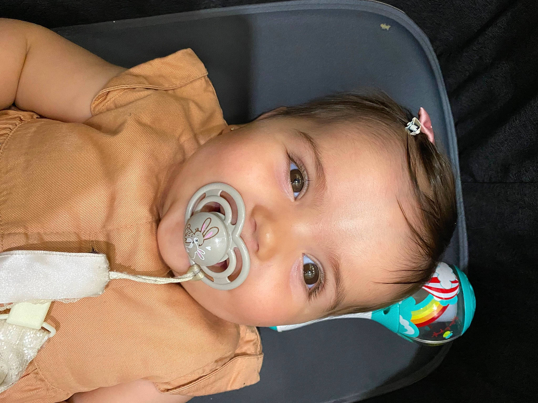 Rose Sofia participe au concours pour gagner de l'argent avec cette photo : baby, baby_products, baby_toddler_clothing, cheek, chin, ear, eye, eyebrow, eyelash, flash_photography, fun, happy, iris, lip, mouth, neck, nose, person, skin, smile