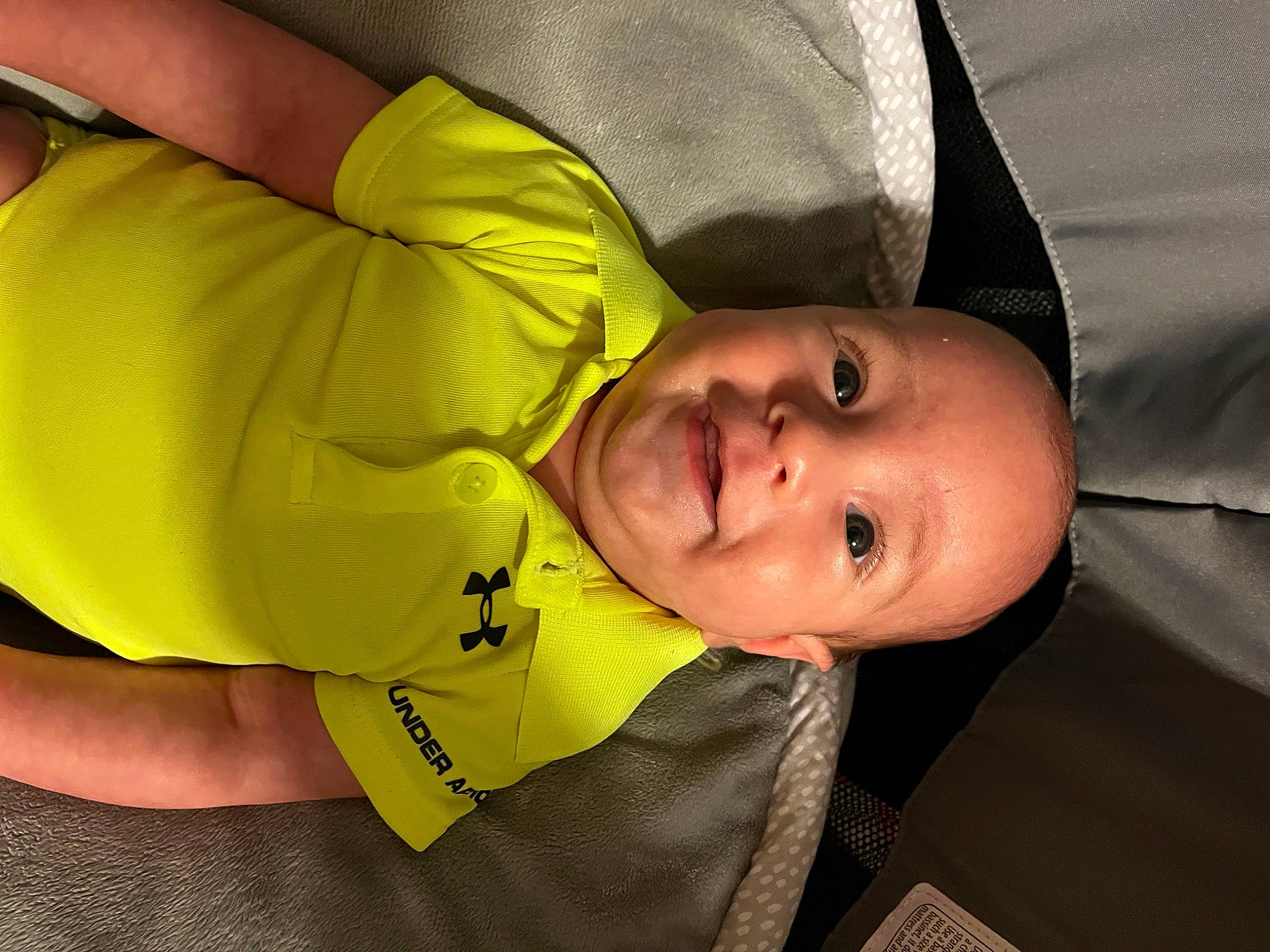 Beau joined the competition — help win amazing prizes! baby, baby_toddler_clothing, cheek, child, comfort, elbow, eye, face, fun, happy, hat, mouth, nose, person, sleeve, smile, t_shirt, toddler
