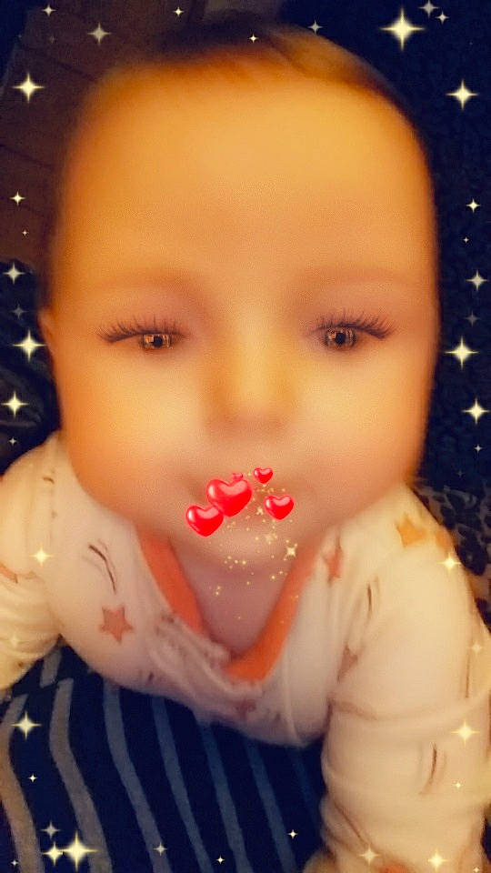 Savanna is registered to the contest to win money with this photo: baby, cheek, child, chin, ear, eye, face, forehead, head, iris, lip, mouth, nose, person, skin, toddler